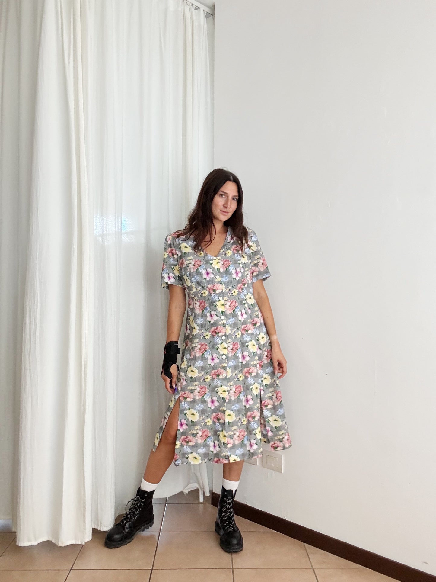 Abito 90’s con fiori L