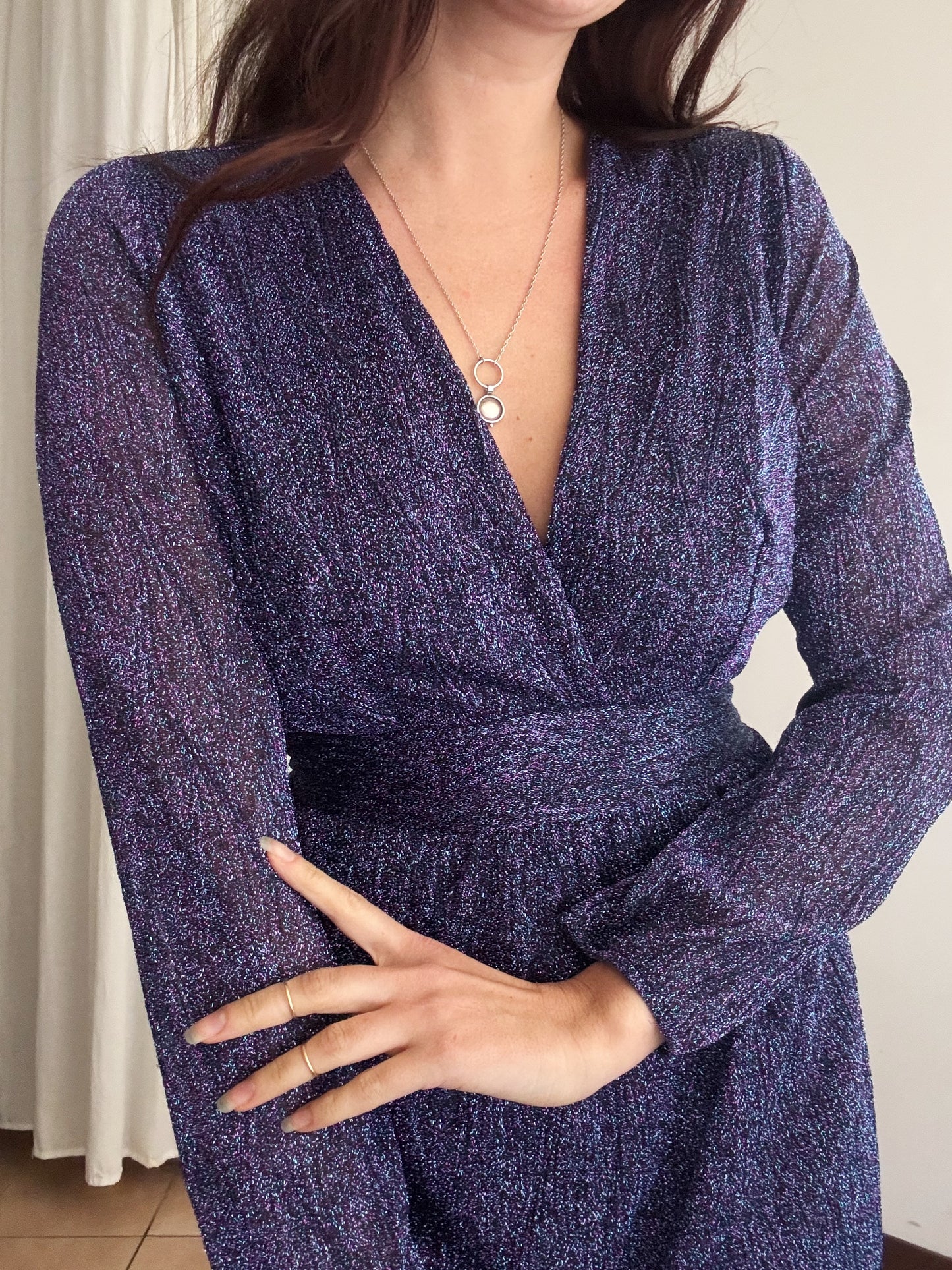 Abito lurex blu S/M