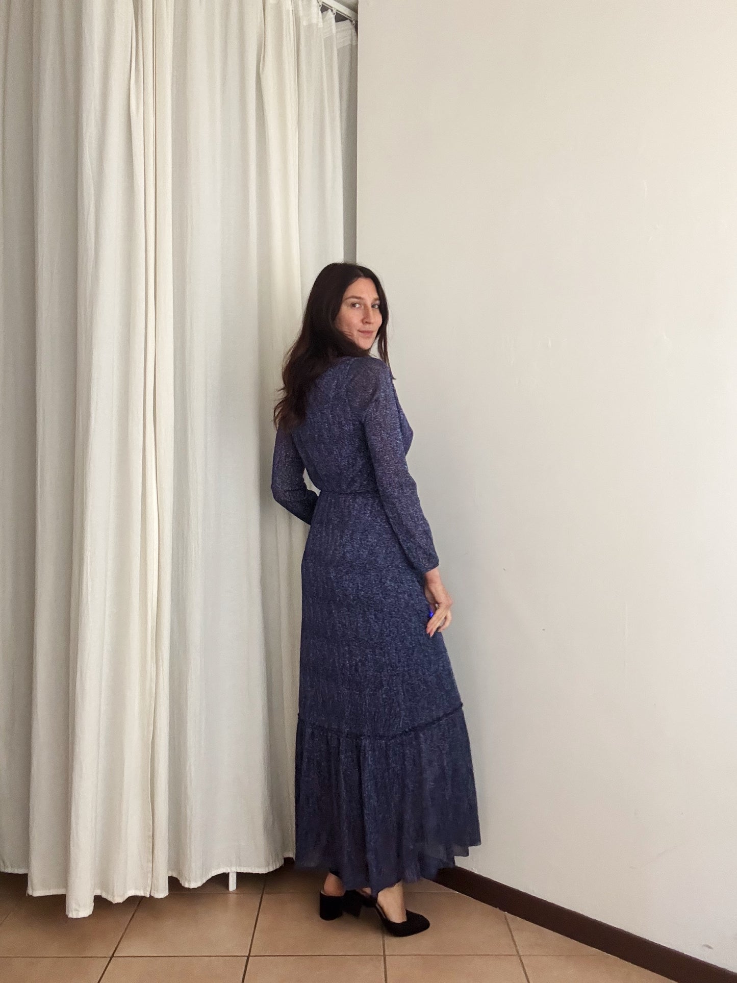 Abito lurex blu S/M