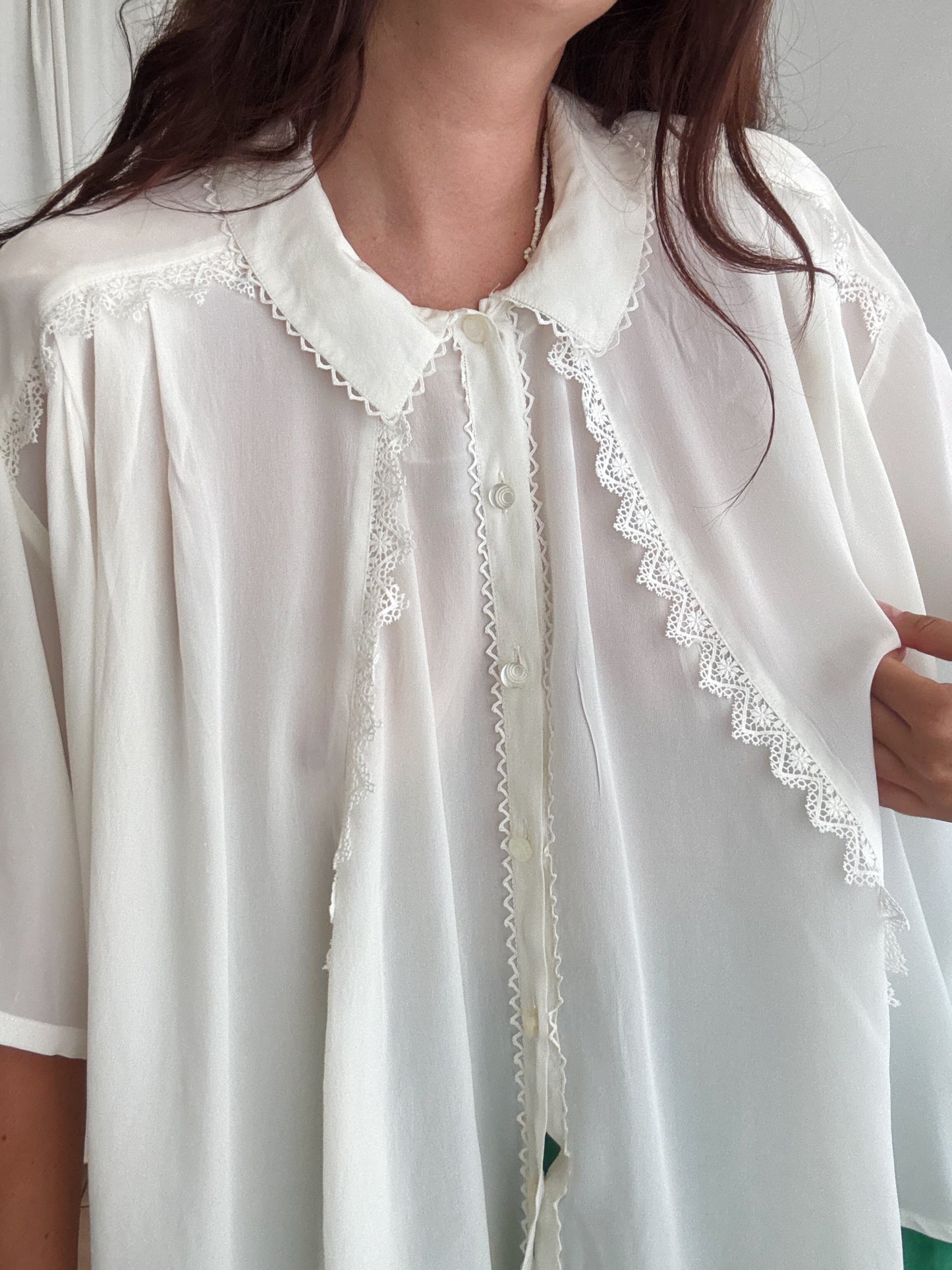 Camicia misto seta XL