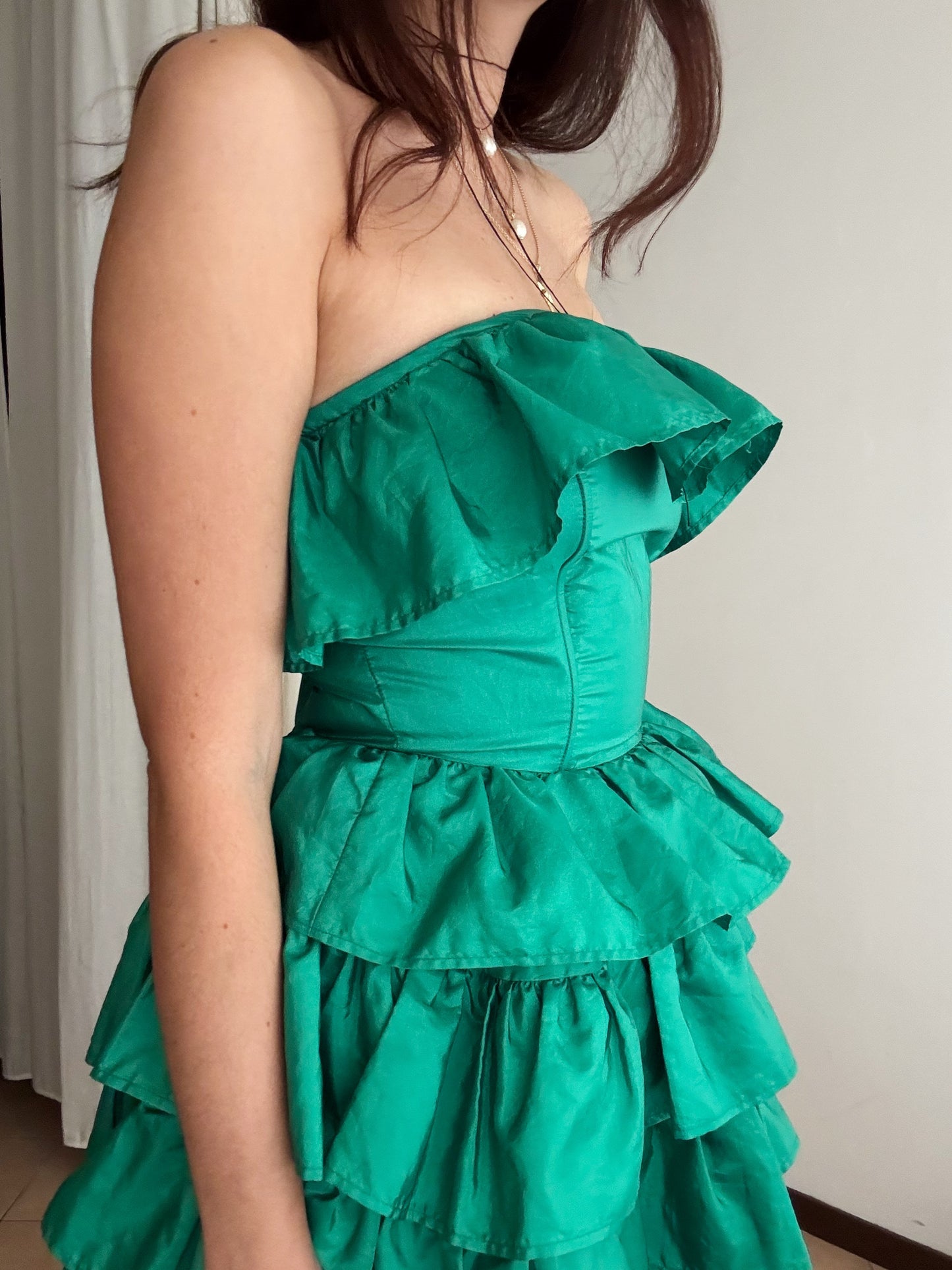 Abito cangiante verde 40