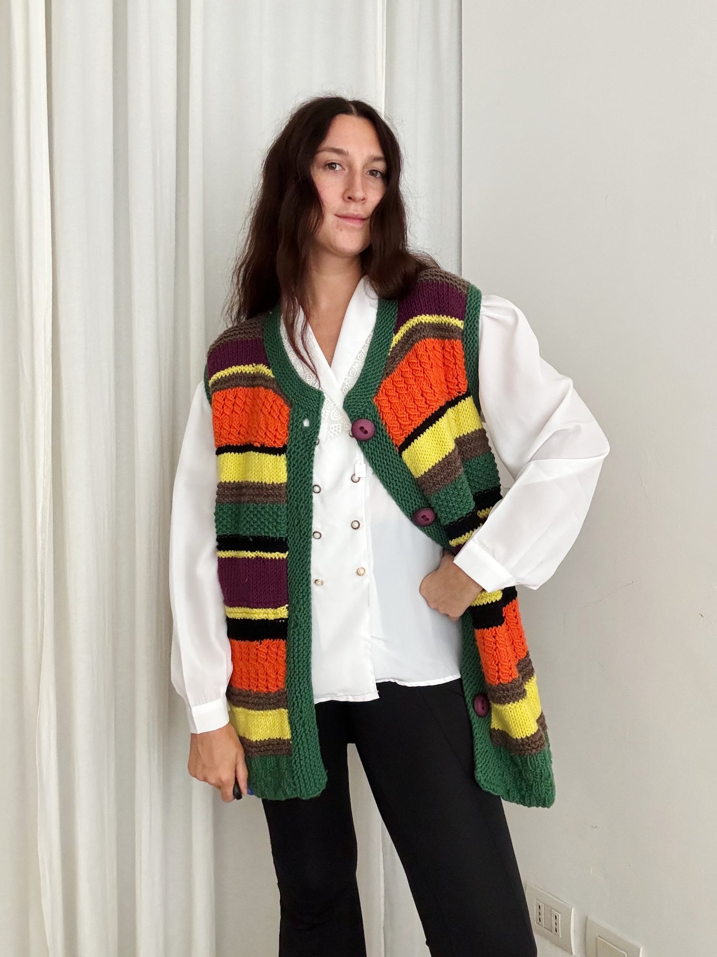 Gilet a righe L