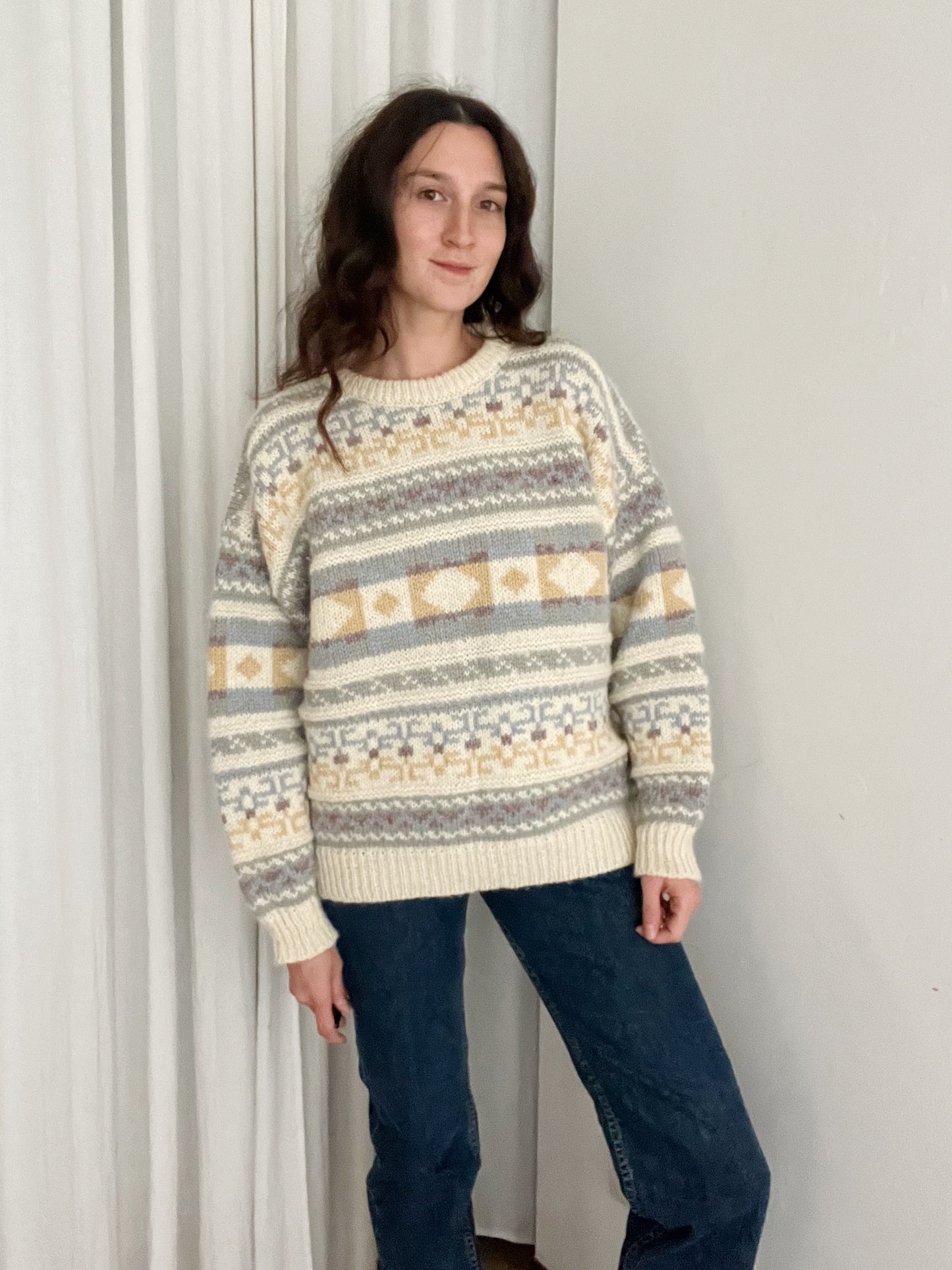 Maglione lana grossa UK L