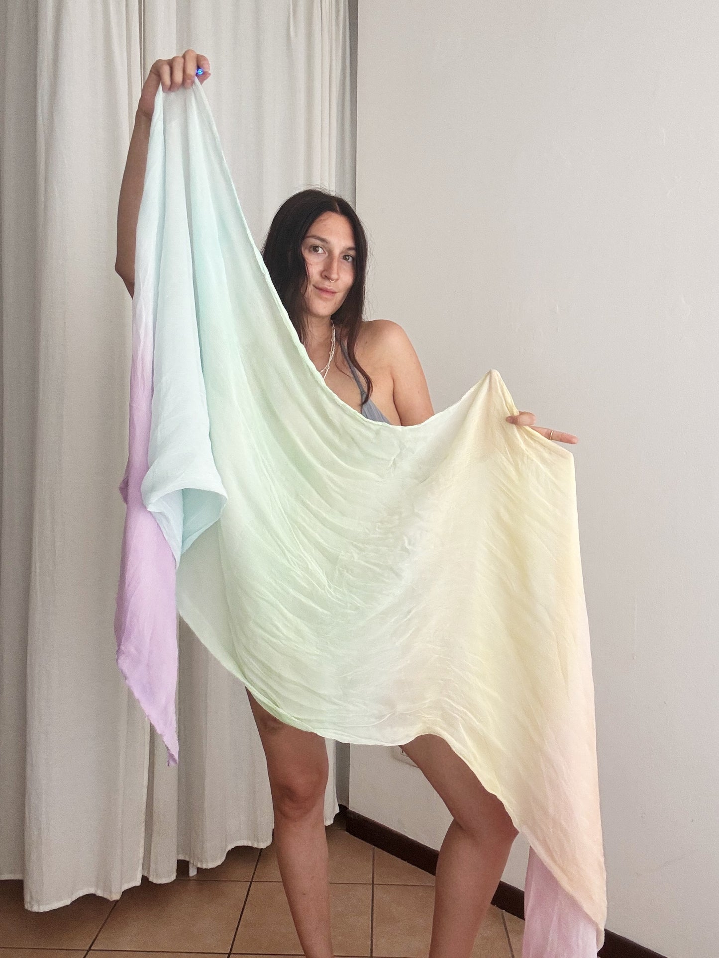 Foulard seta tiedye 235x62