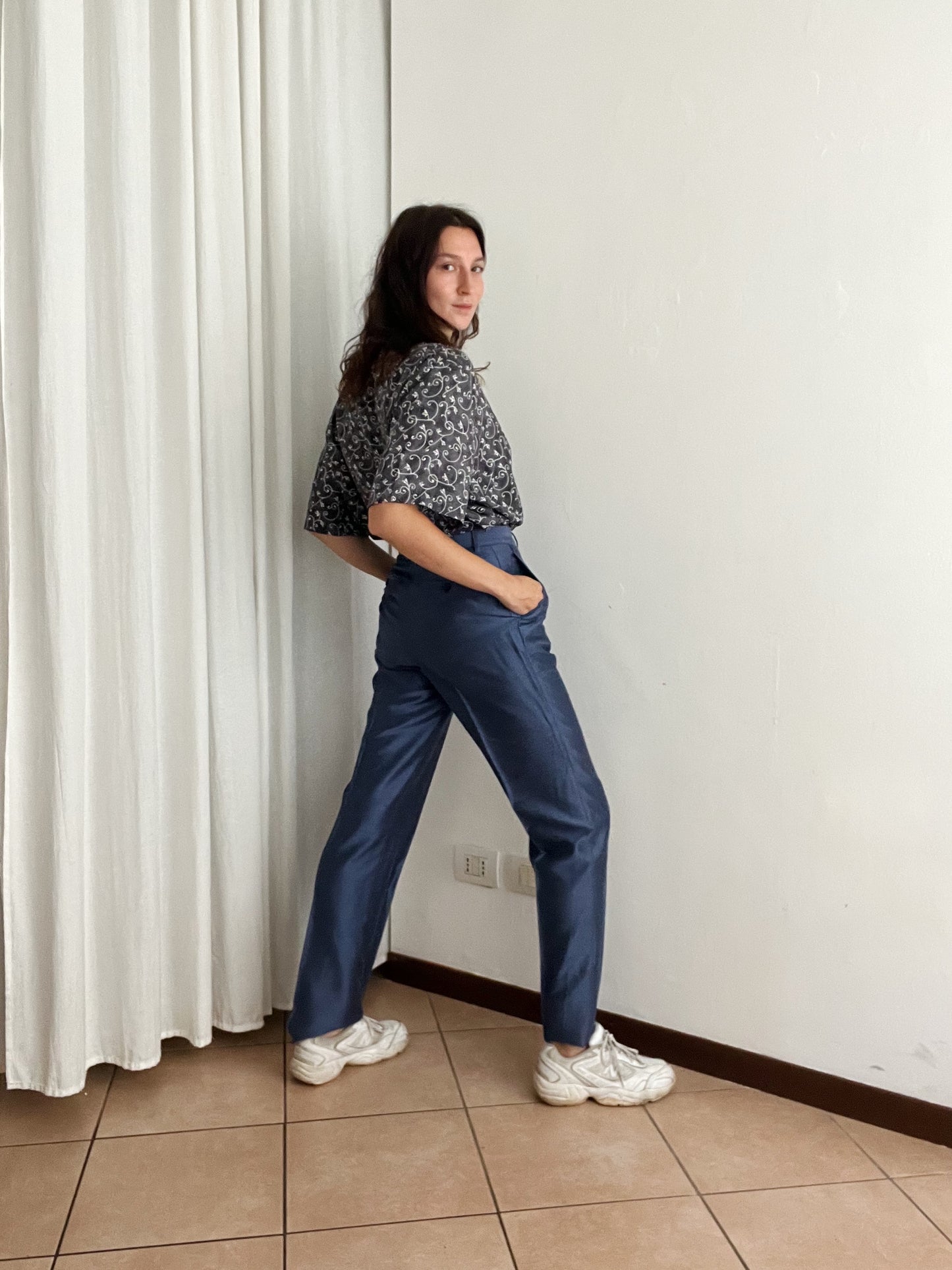 Completo maschile blu