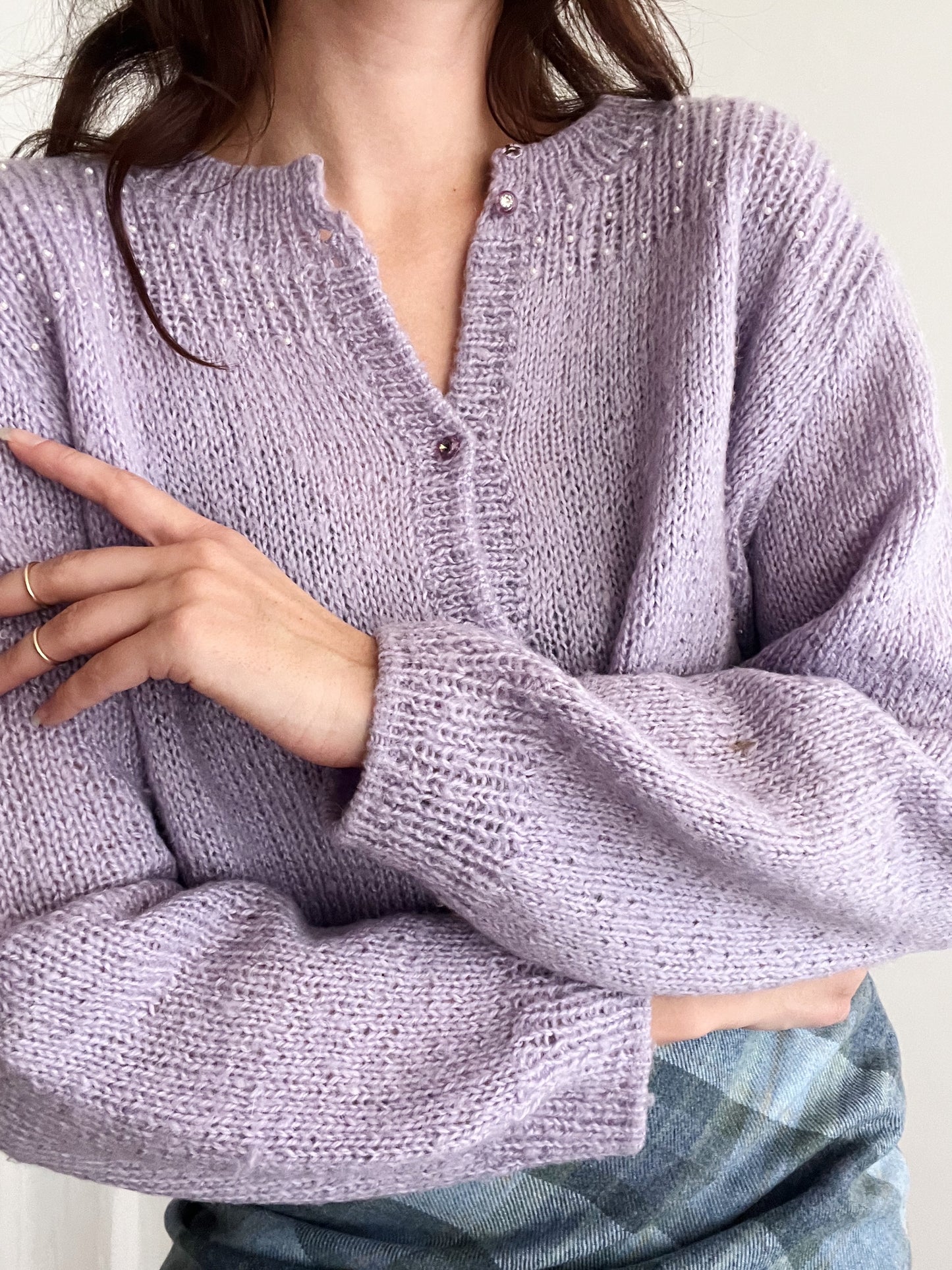 Cardigan lilla L