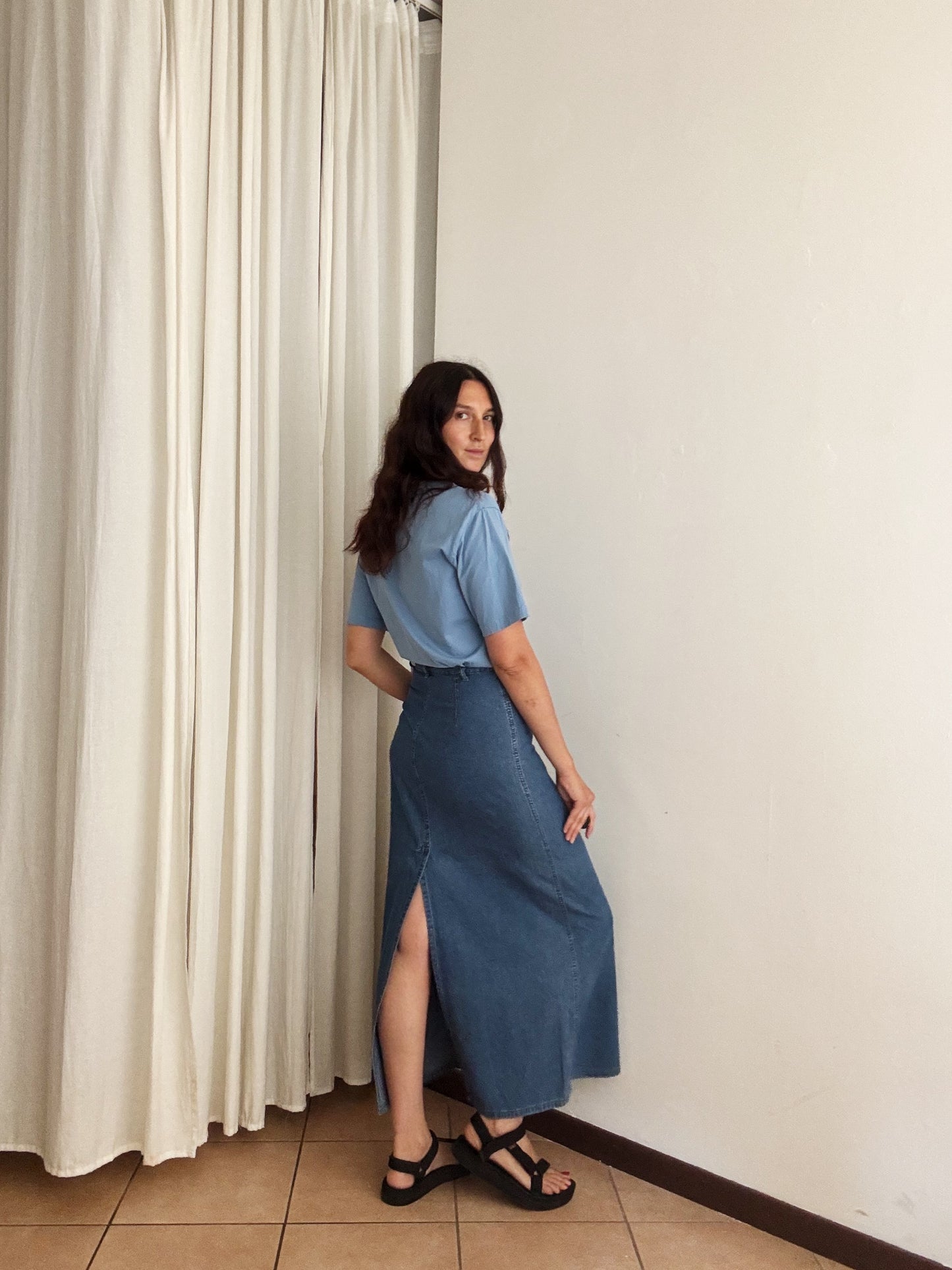Gonna lunga jeans 42