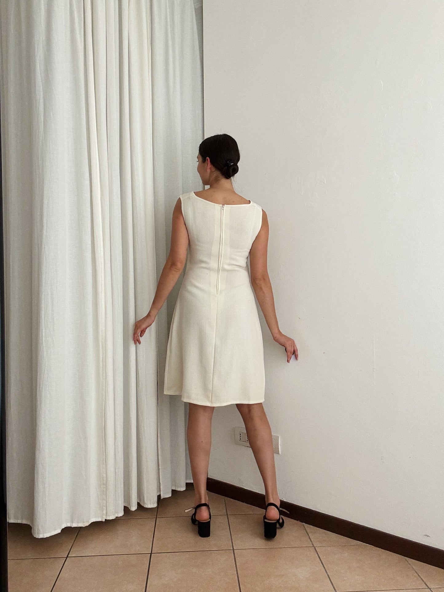 Abito sartoriale bianco 42