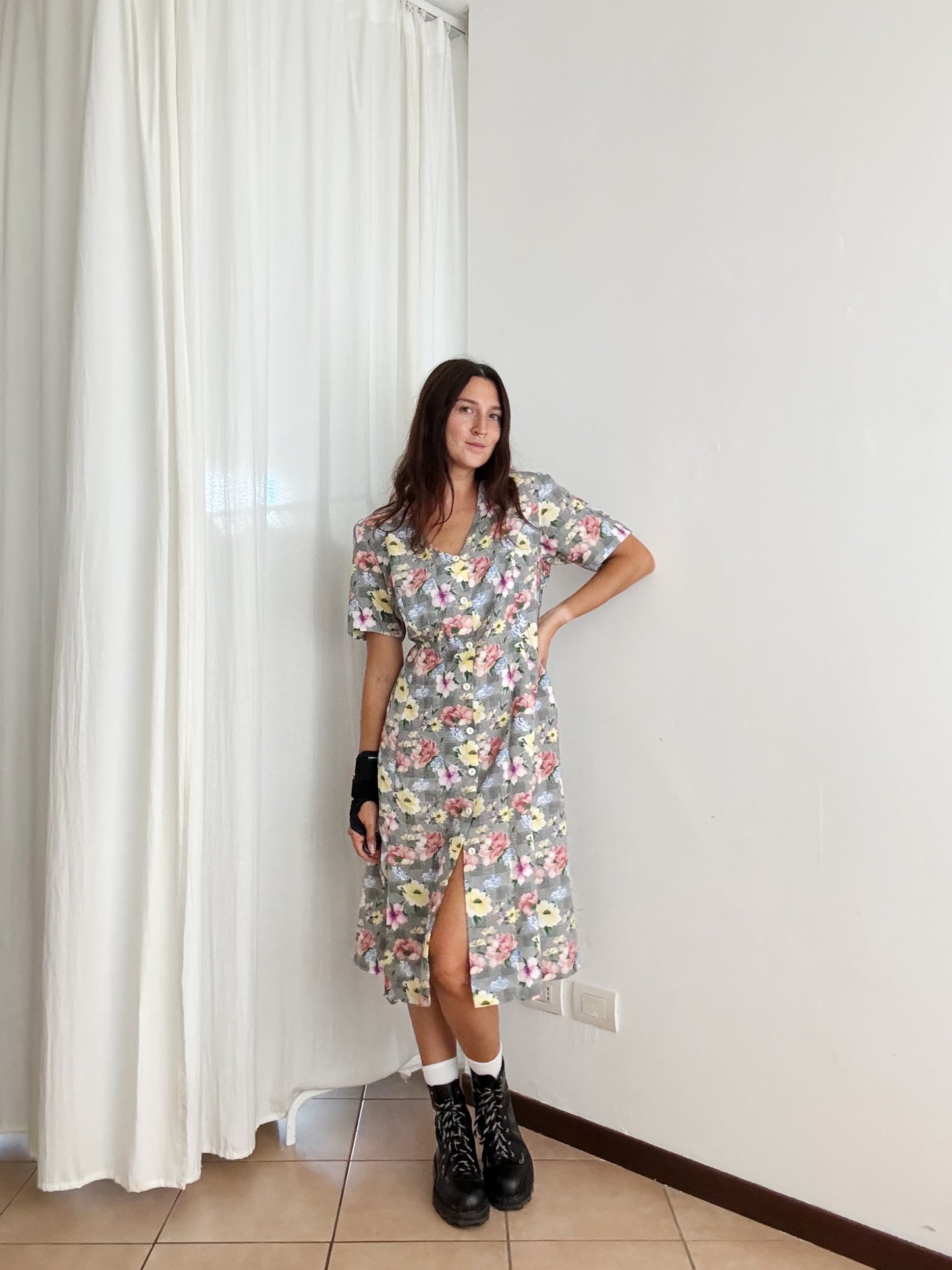 Abito 90’s con fiori L