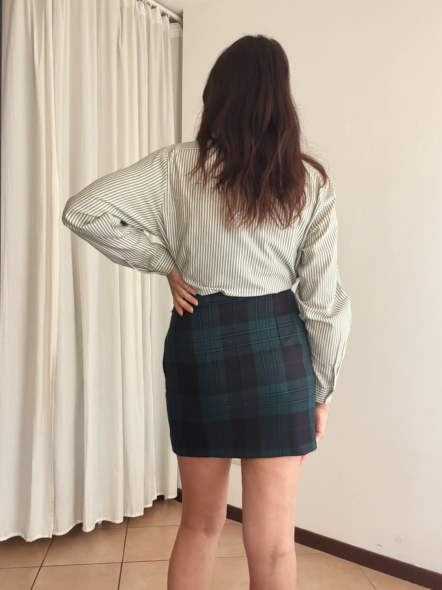 Gonna tartan verde 44