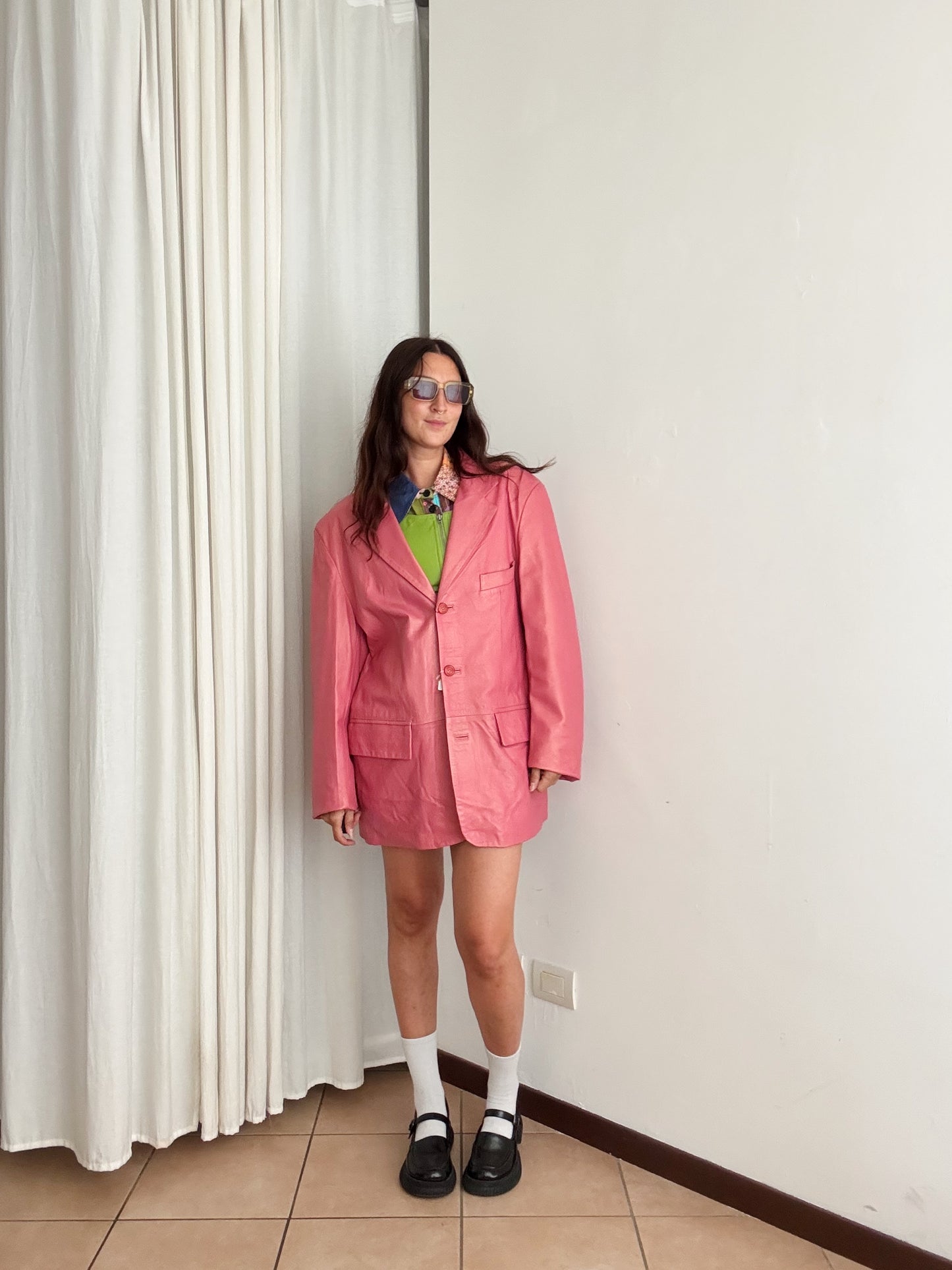 Blazer in pelle unisex 56