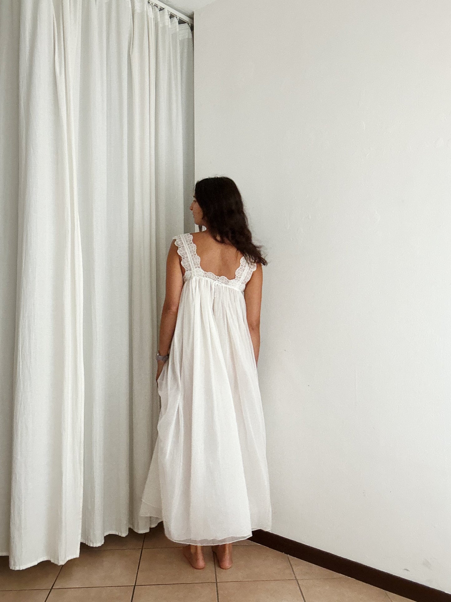 Sottoveste bianca pizzo M