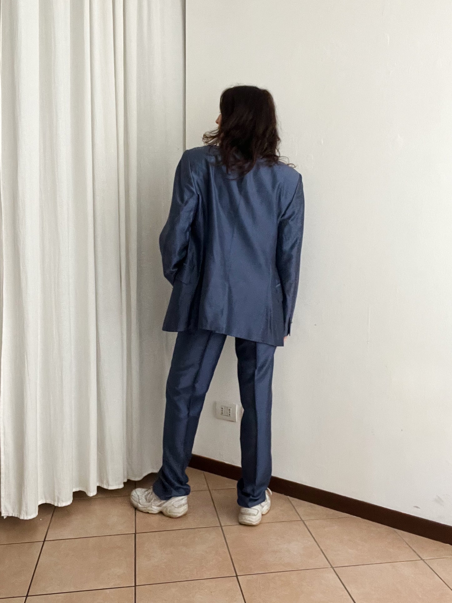 Completo maschile blu