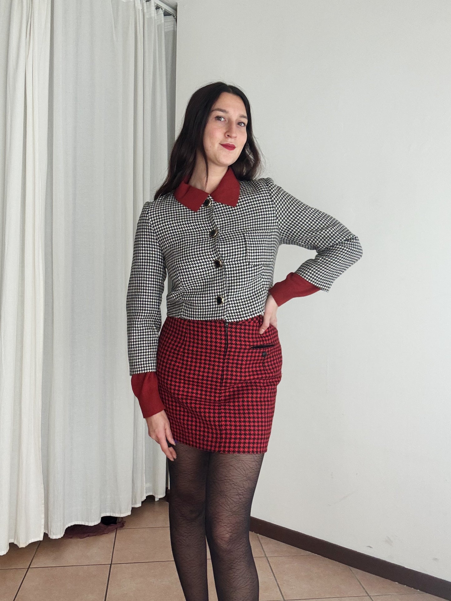 Blazer bianco e nero S