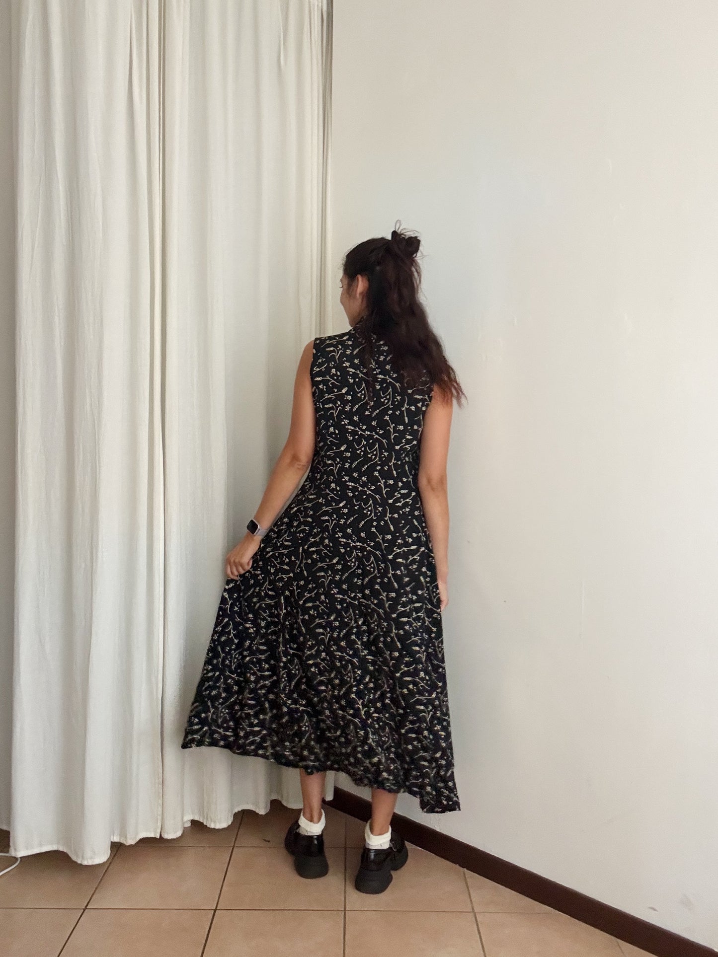 Abito lungo floreale 42