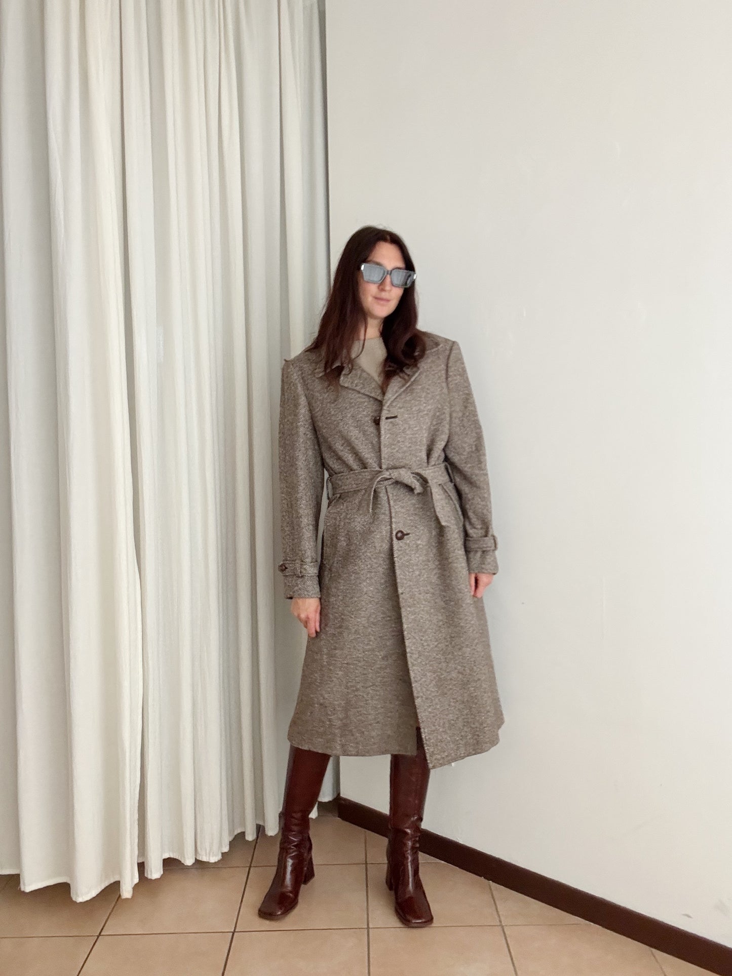 Cappotto da uomo marrone M