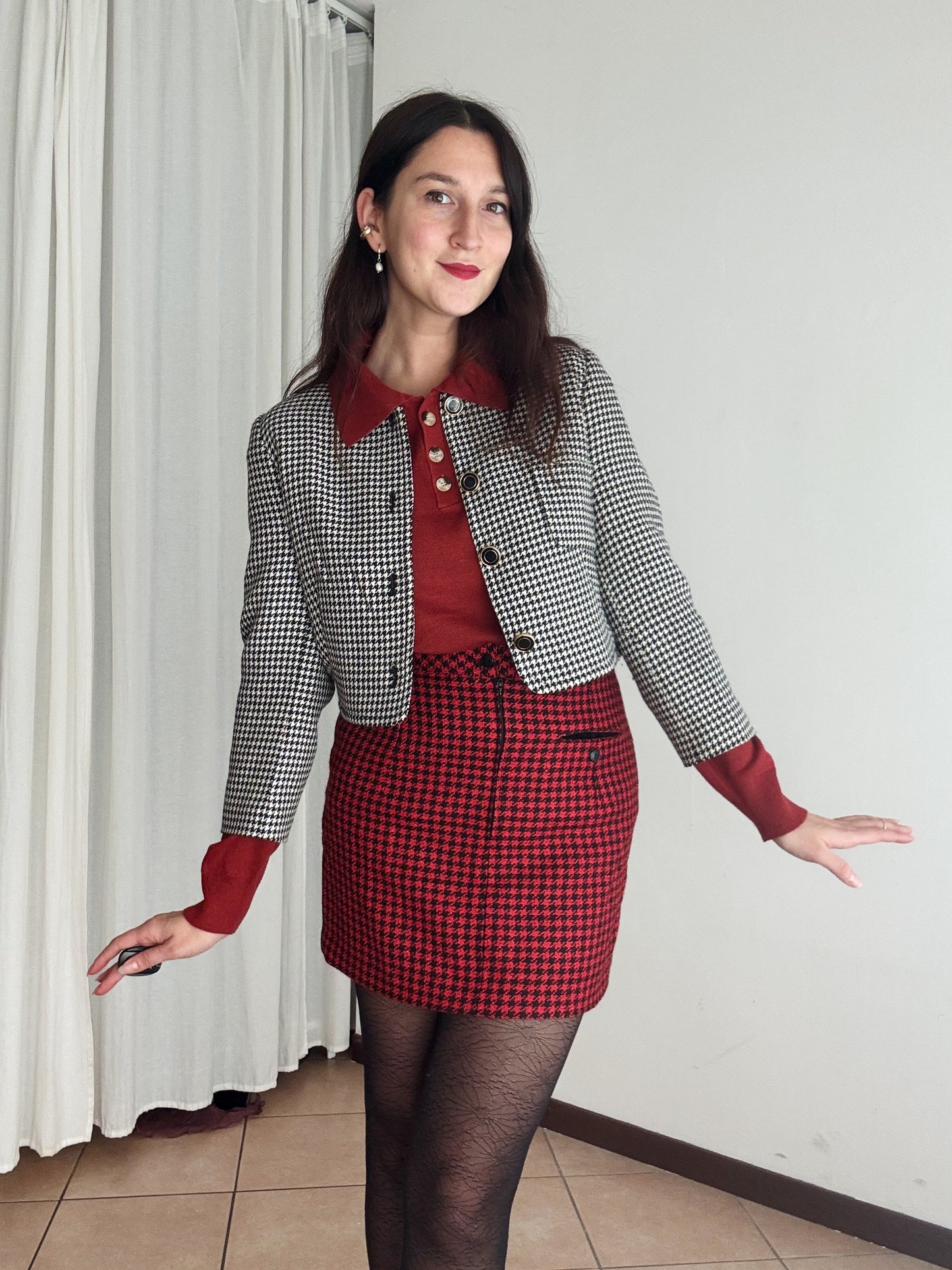 Blazer bianco e nero S