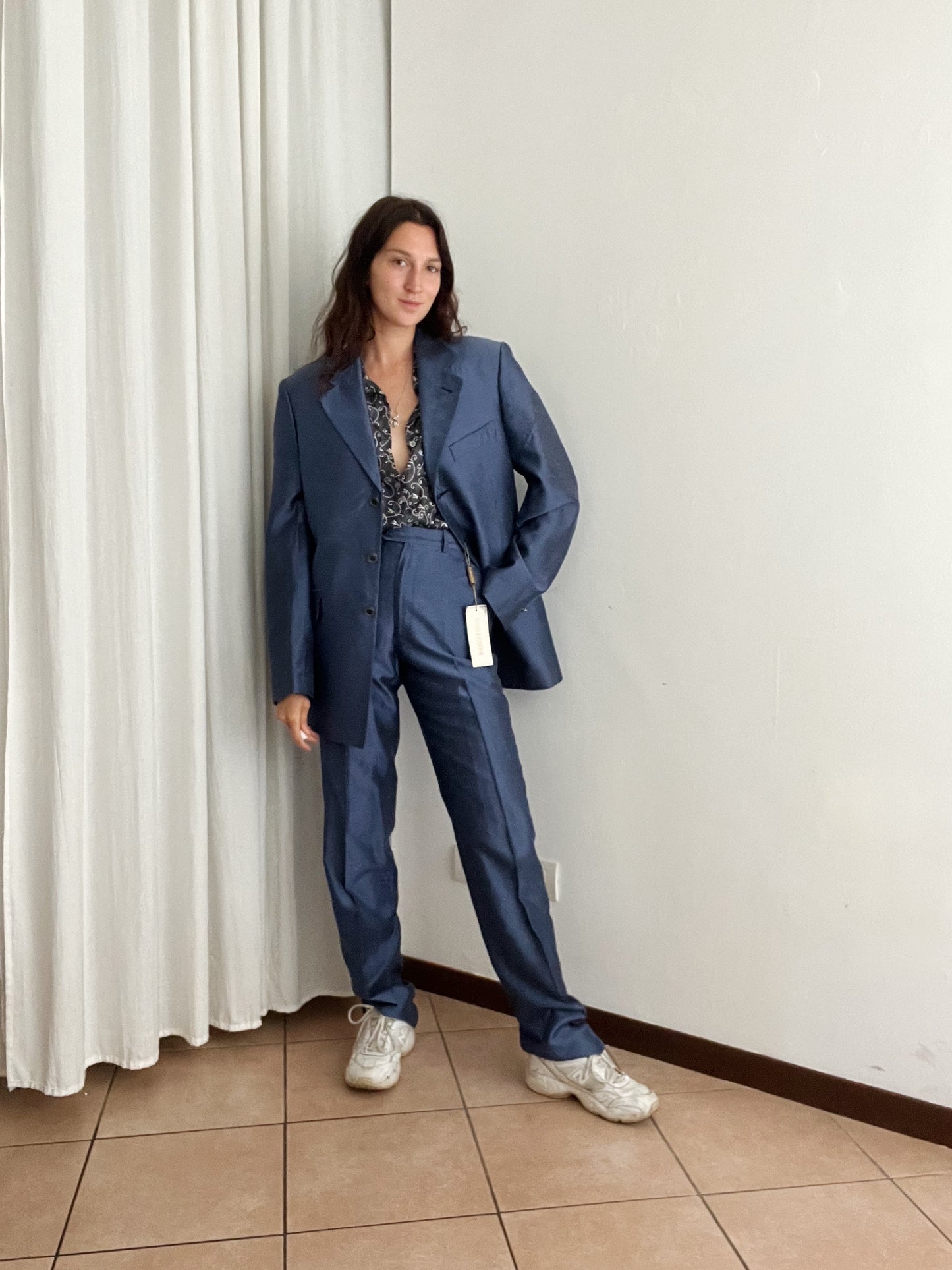 Completo maschile blu