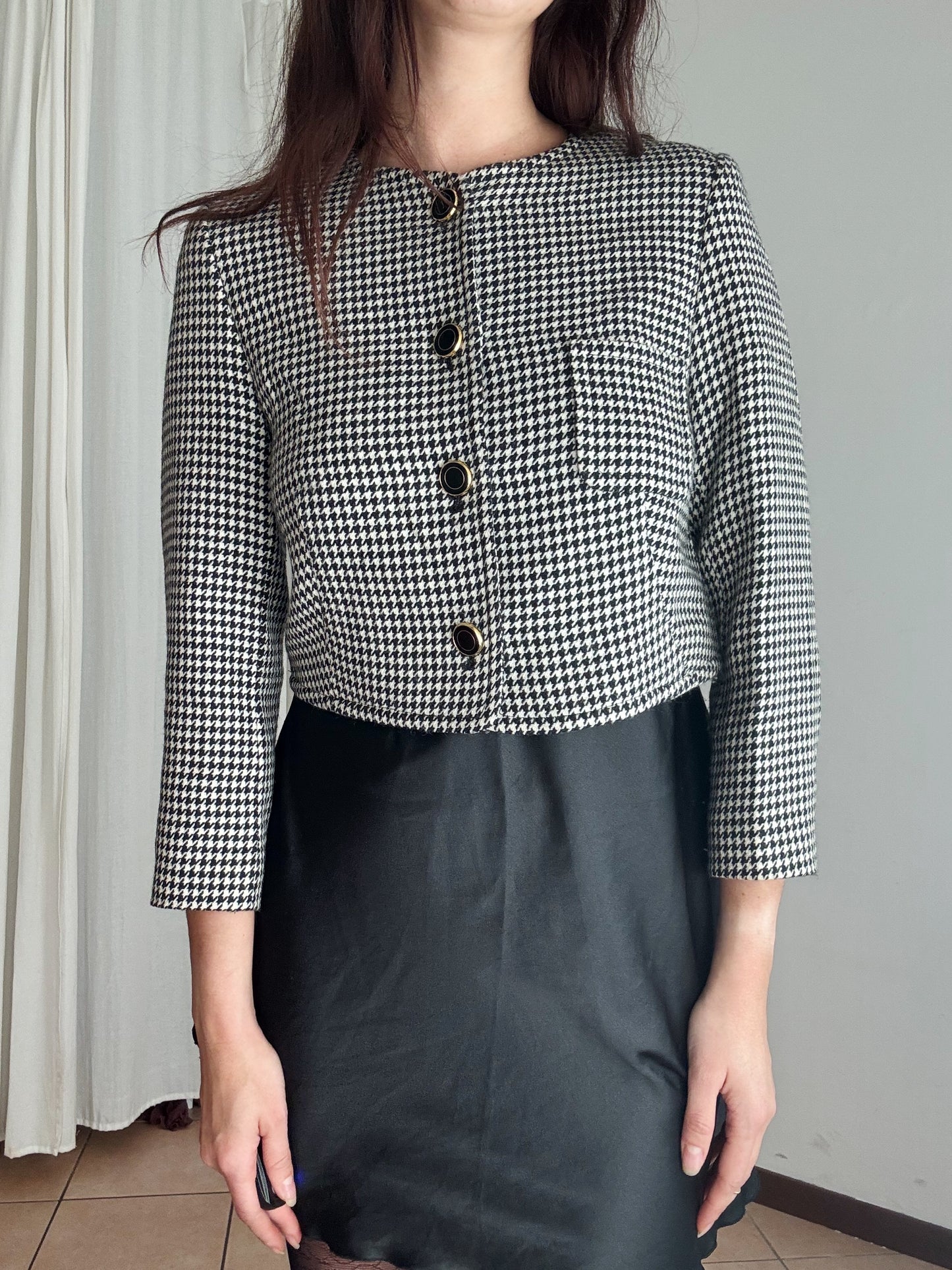 Blazer bianco e nero S