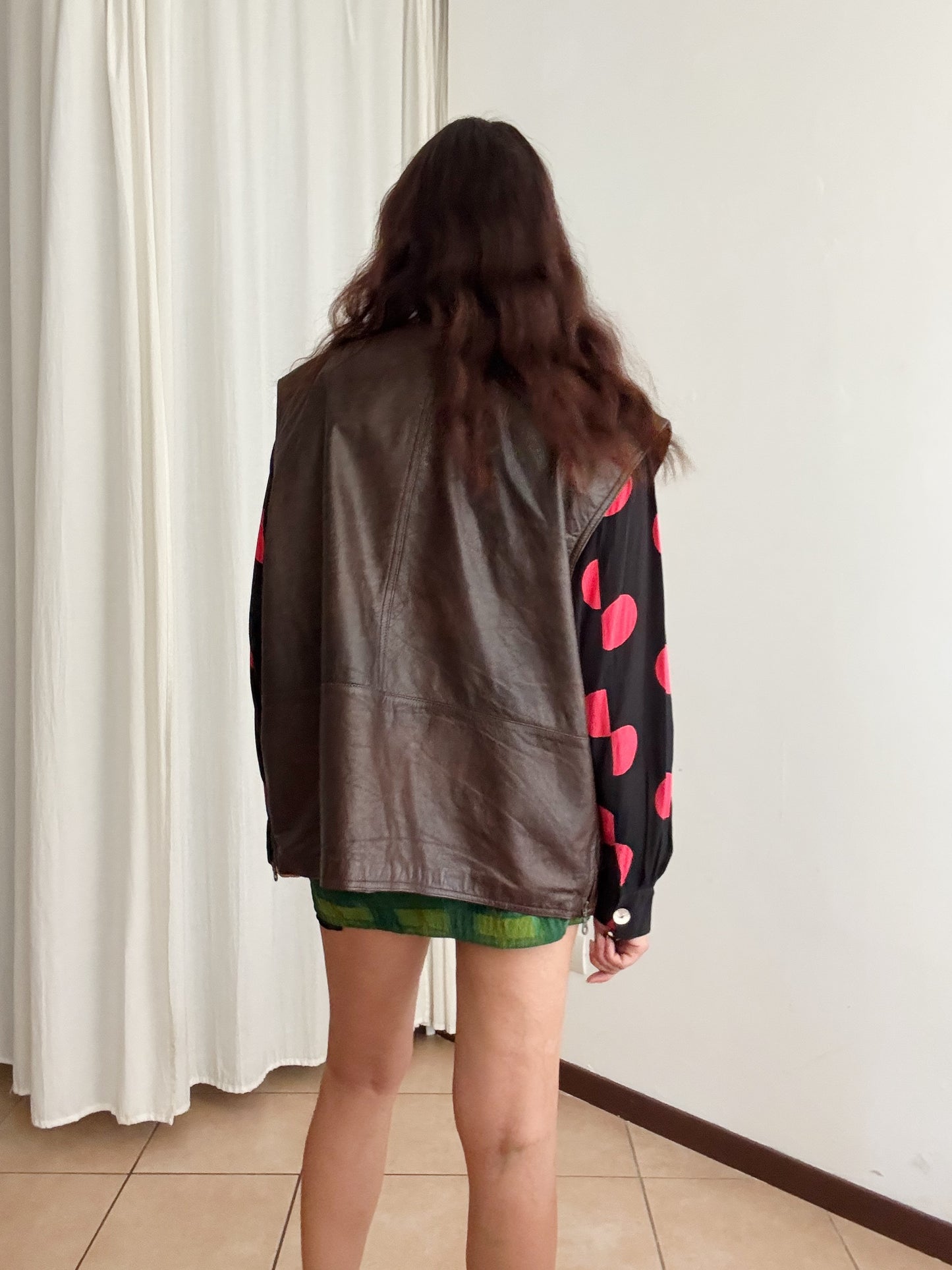 Gilet in pelle 58
