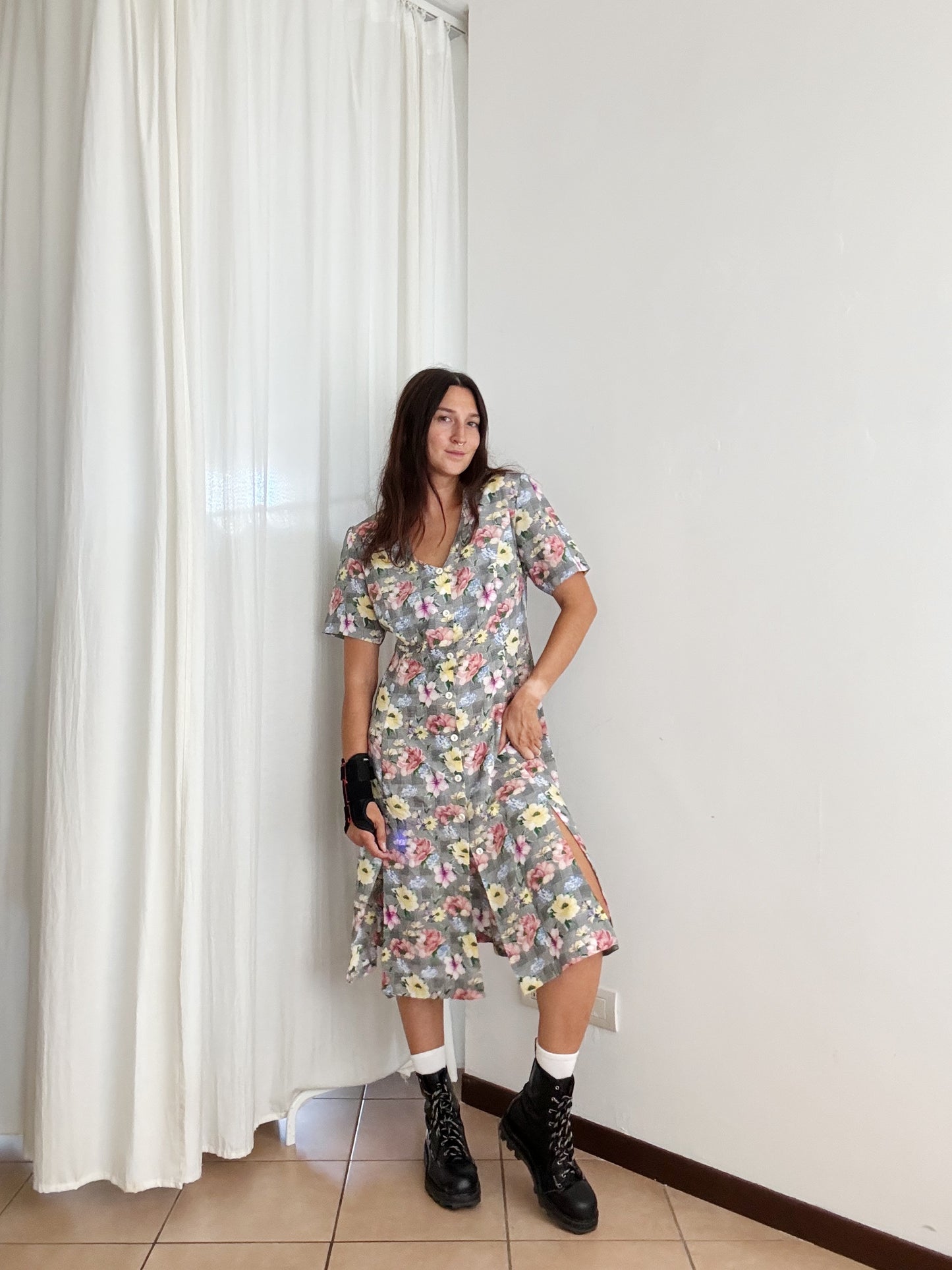 Abito 90’s con fiori L