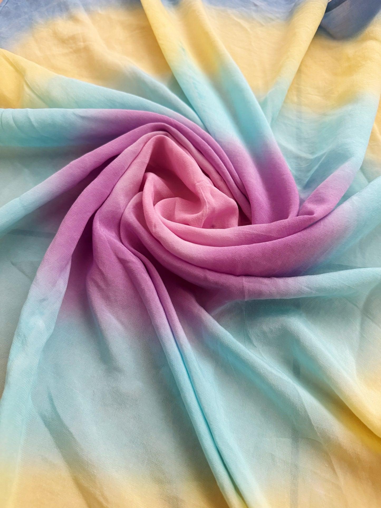 Foulard seta tiedye 85x84