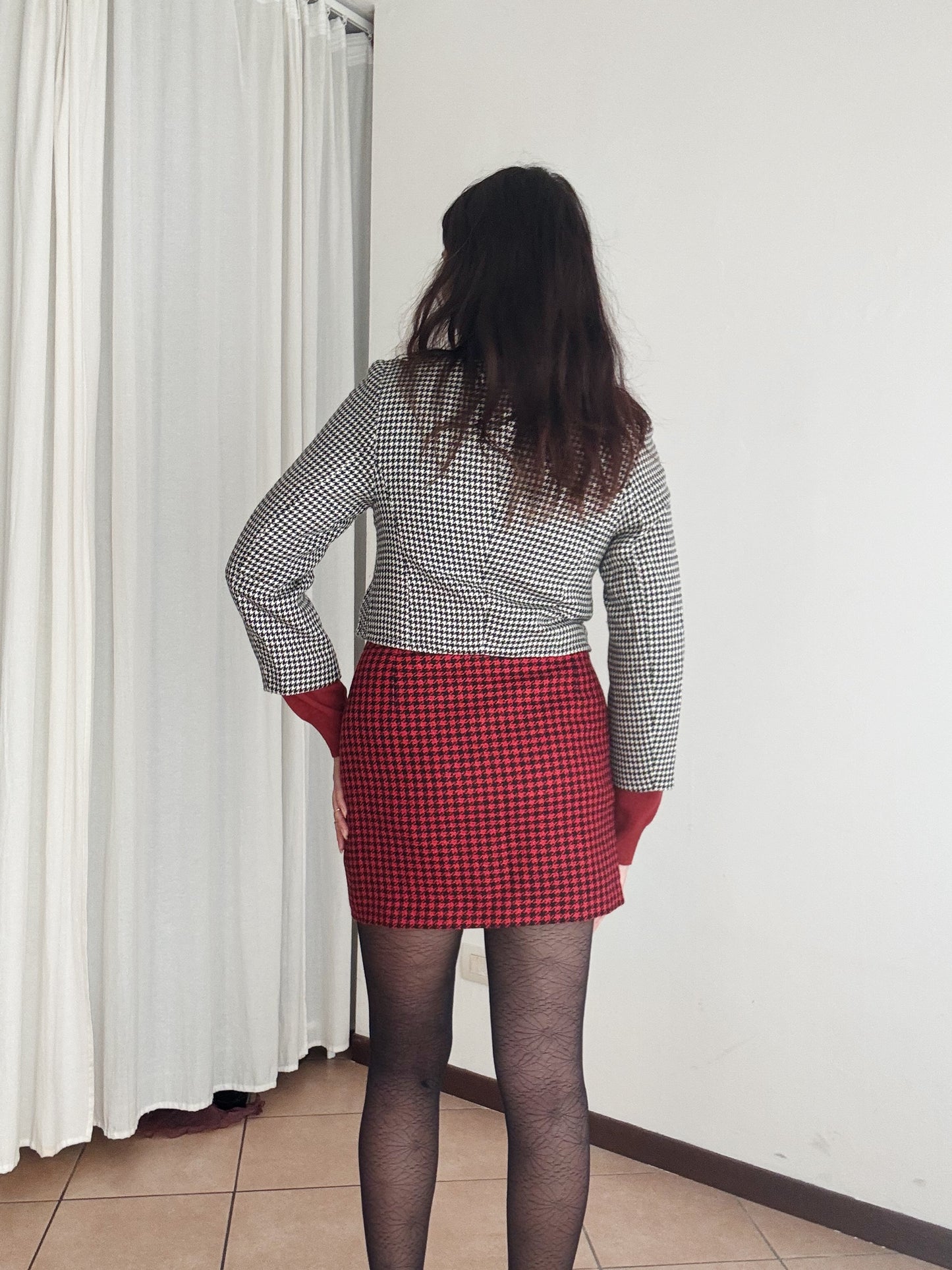 Blazer bianco e nero S
