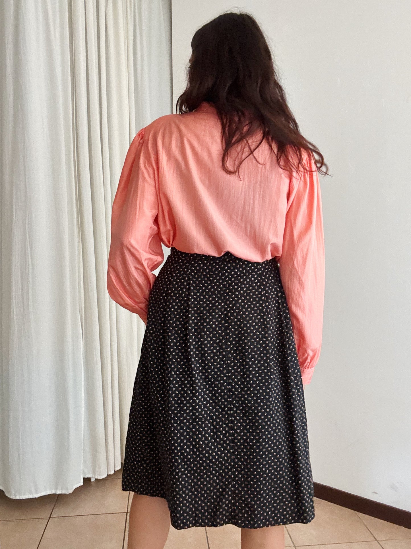 Camicia seta rosa L