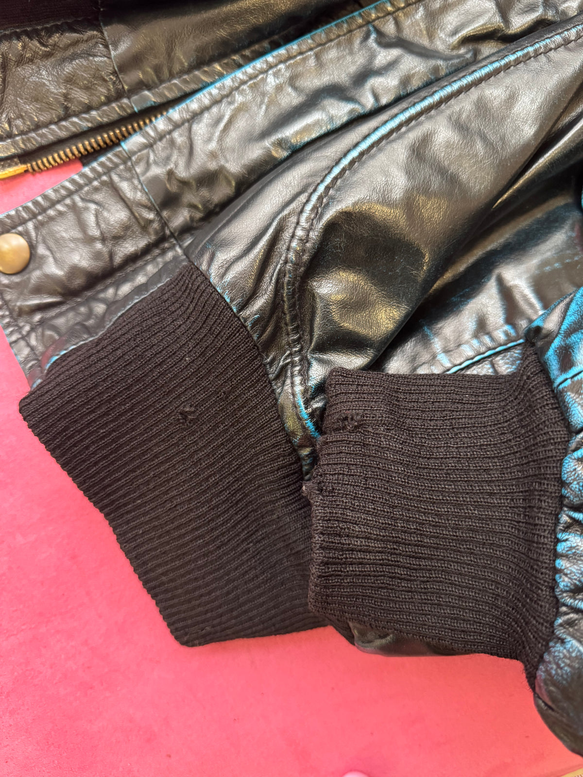 Bomber pelle nera XL