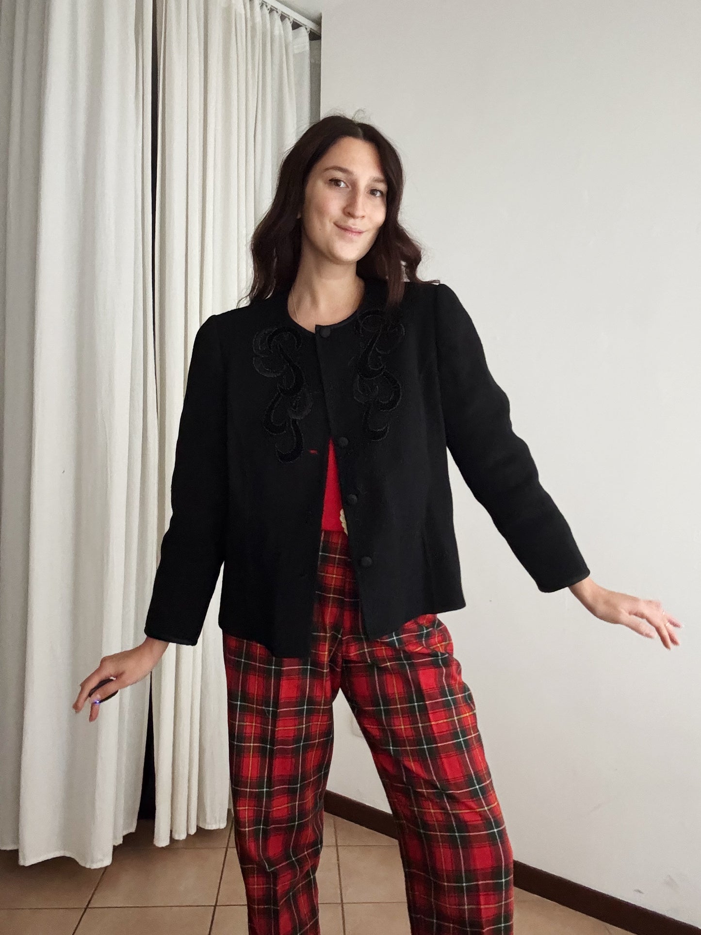 Giacca sartoriale nera M/L