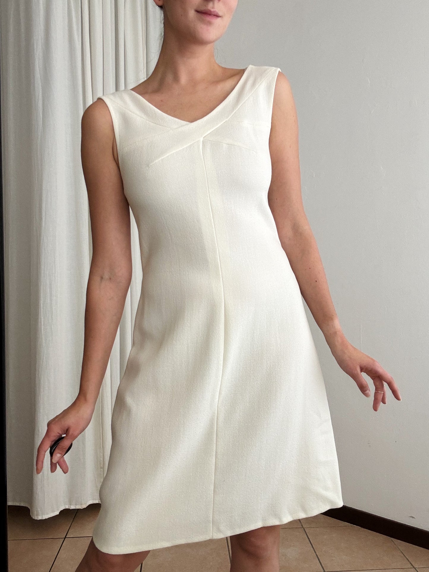 Abito sartoriale bianco 42