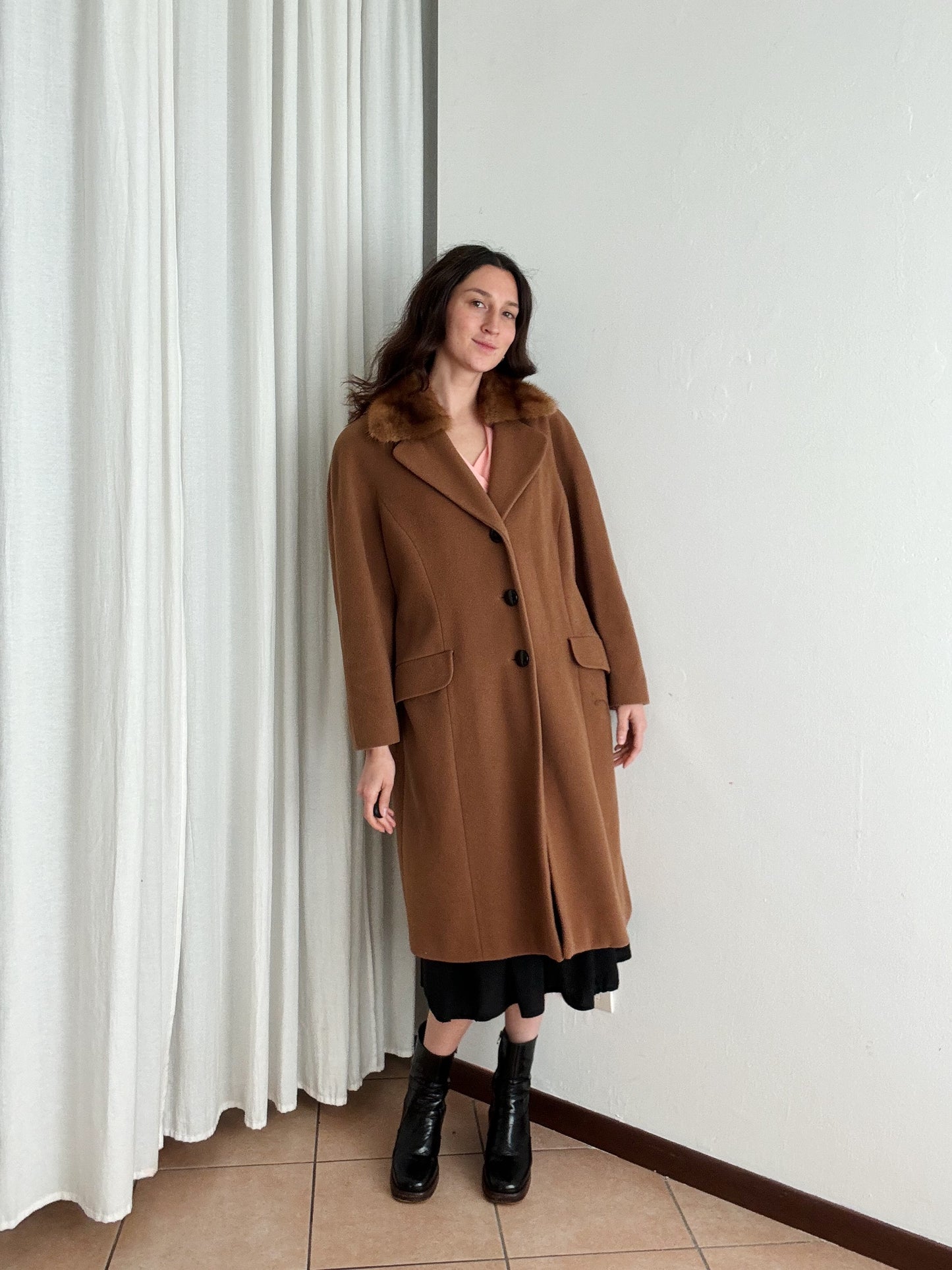 Cappotto cammello L