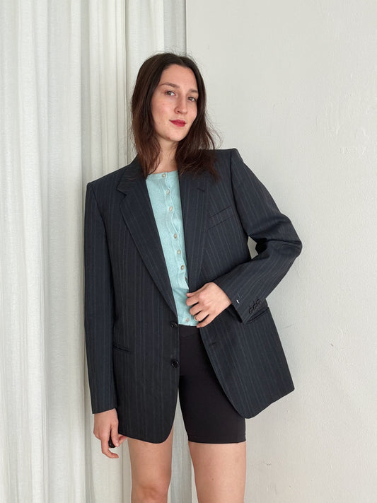 Blazer lana righe L