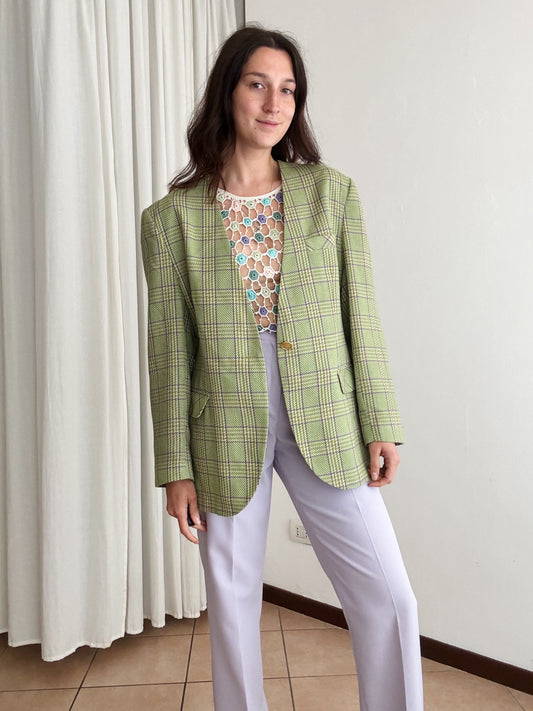 Blazer verde lino L
