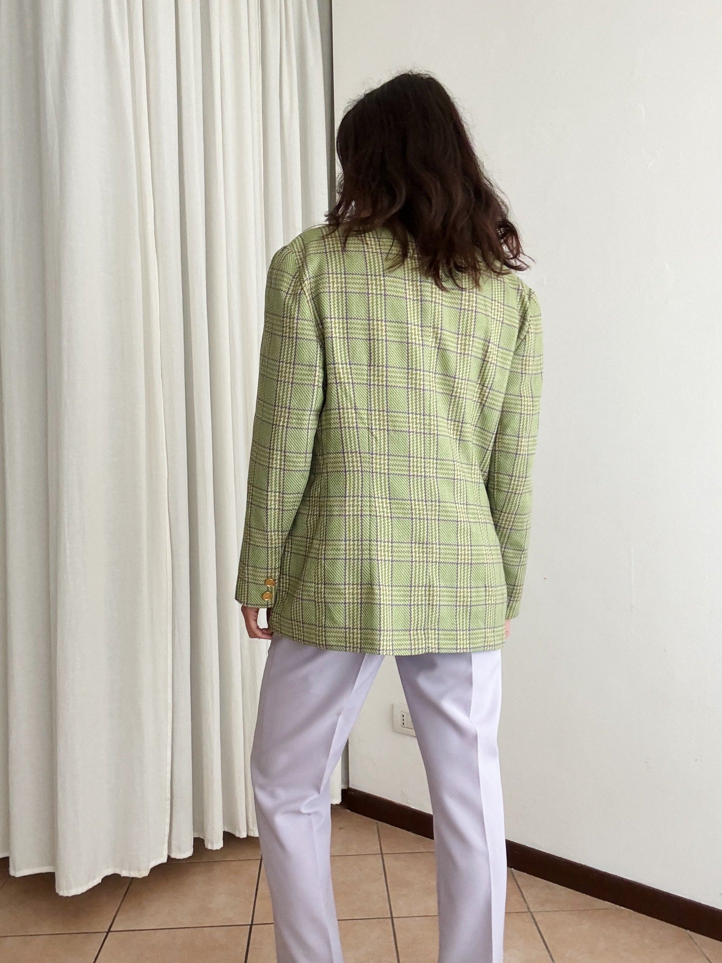 Blazer verde lino L