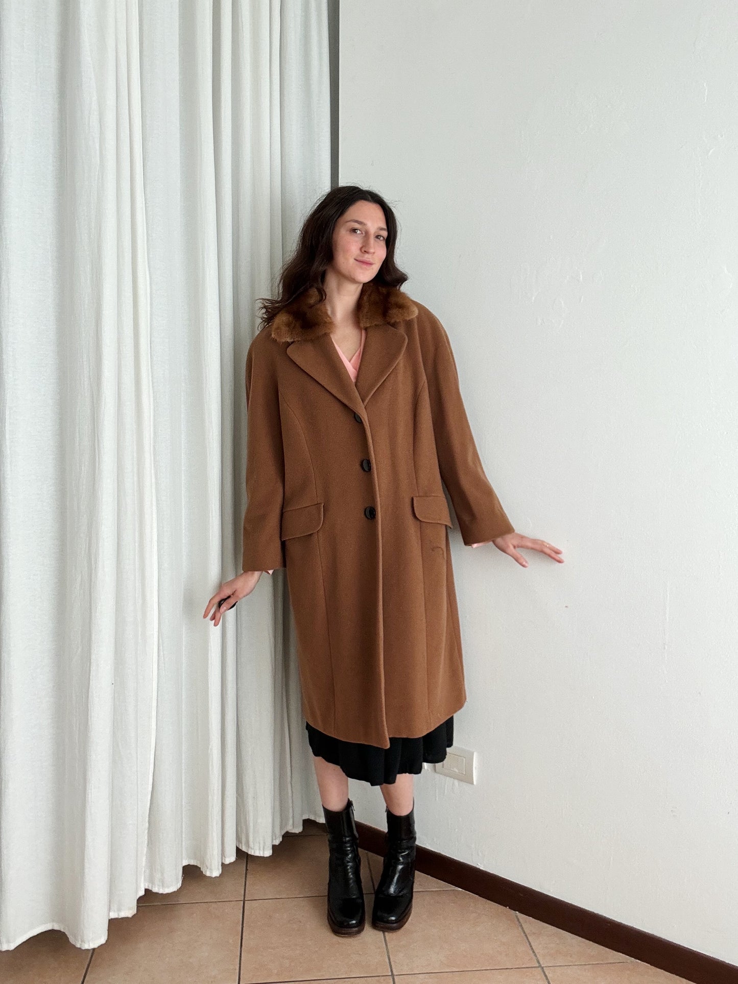Cappotto cammello L