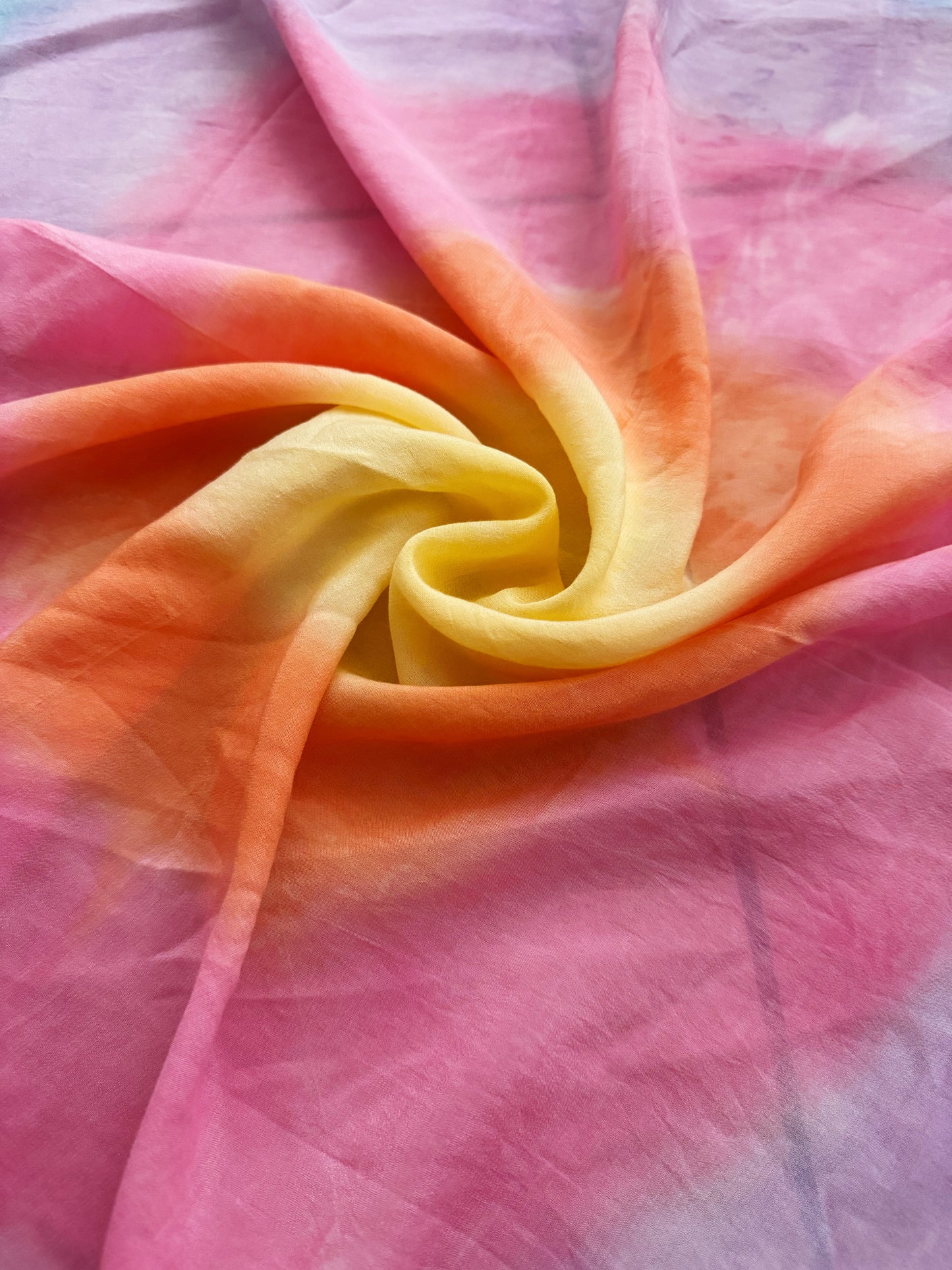 Foulard seta tiedye 65x63