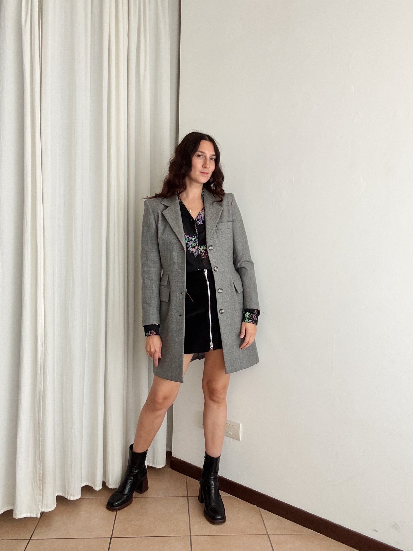 Blazer grigio lungo 42