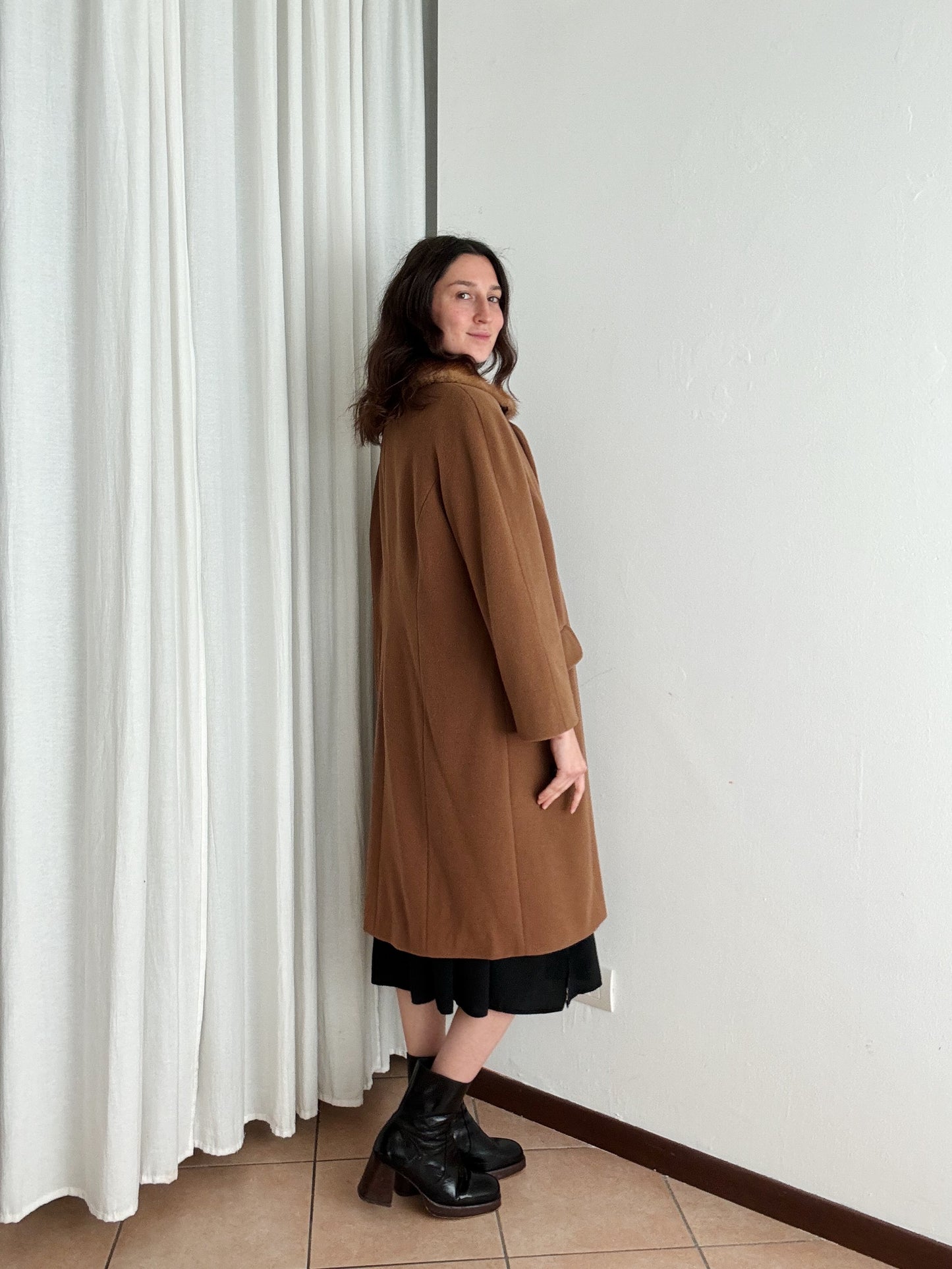 Cappotto cammello L