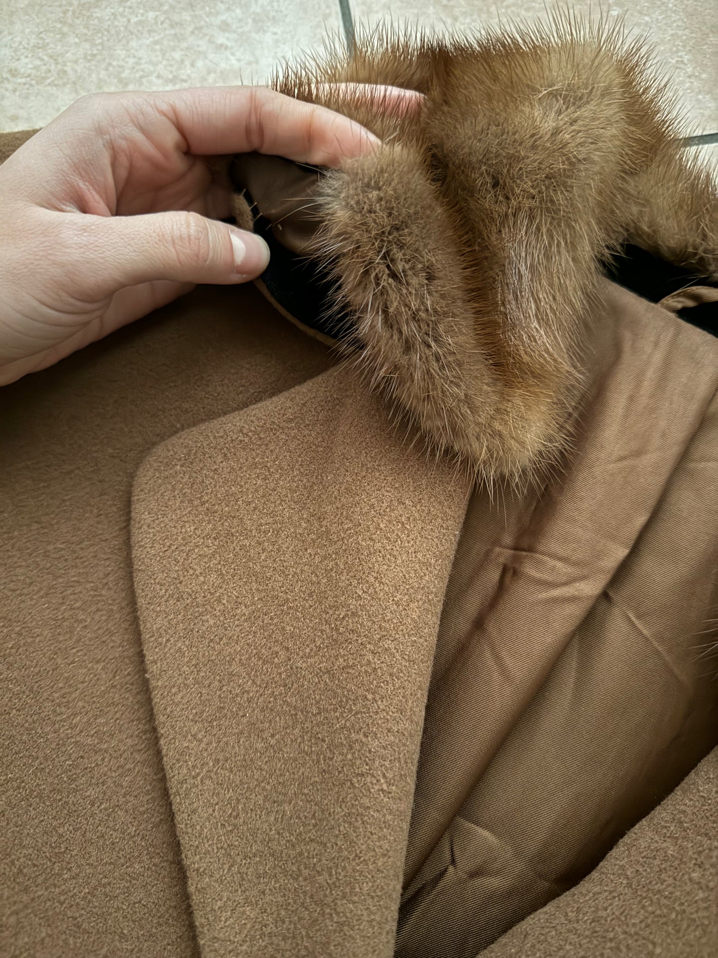 Cappotto cammello L