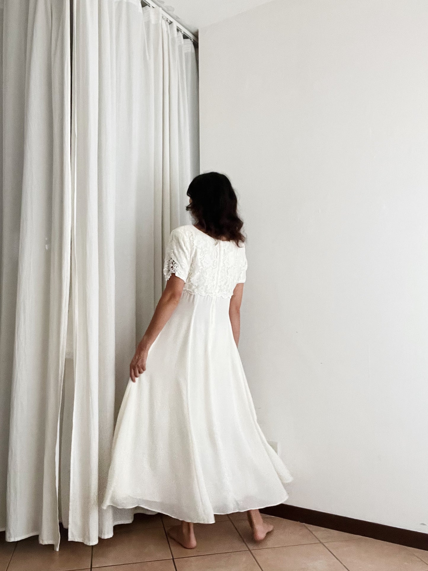 Abito lungo bianco M/L