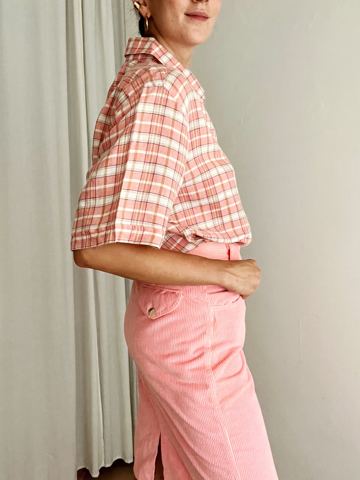 Camicia rosa da uomo XL
