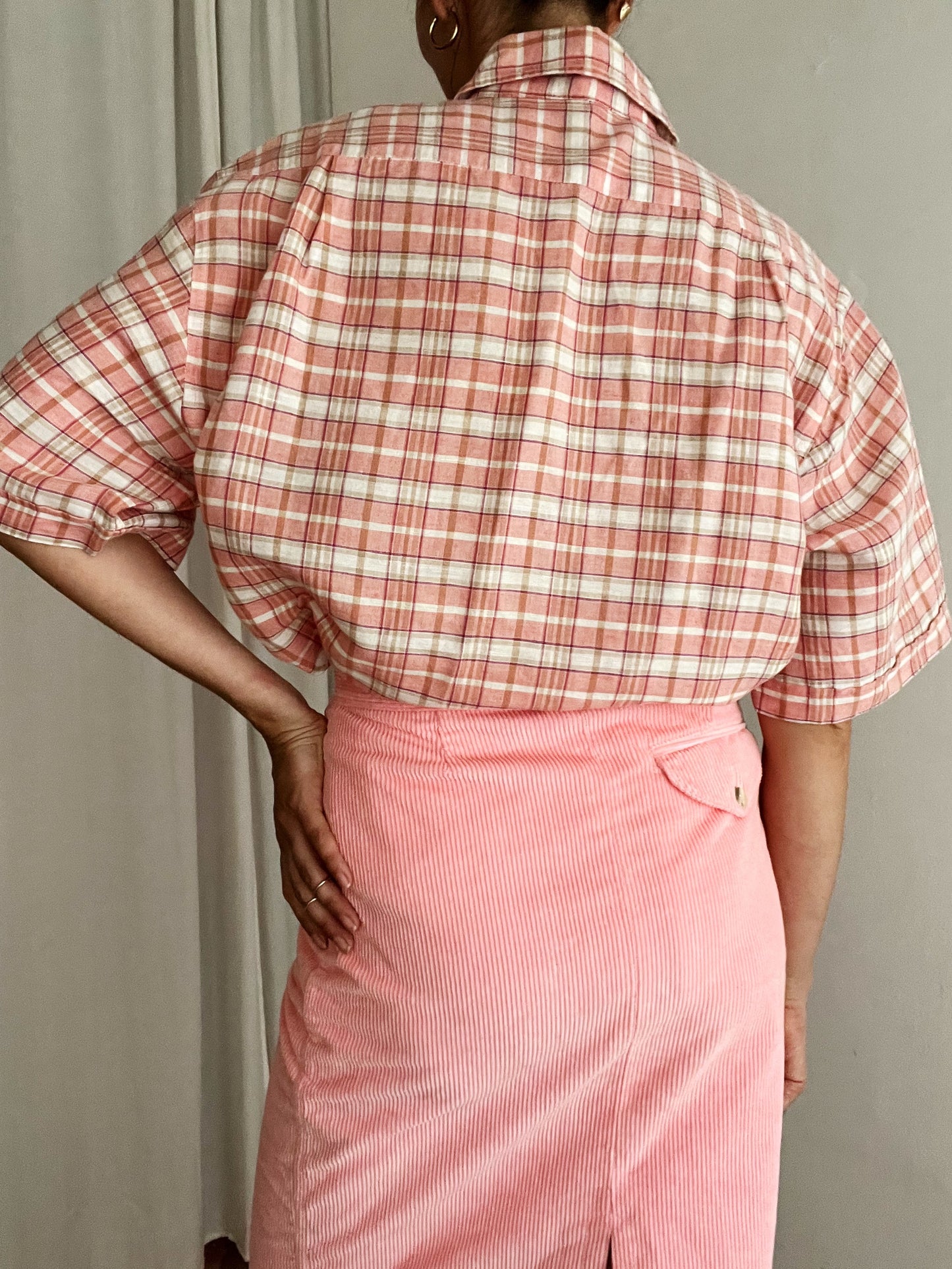 Camicia rosa da uomo XL