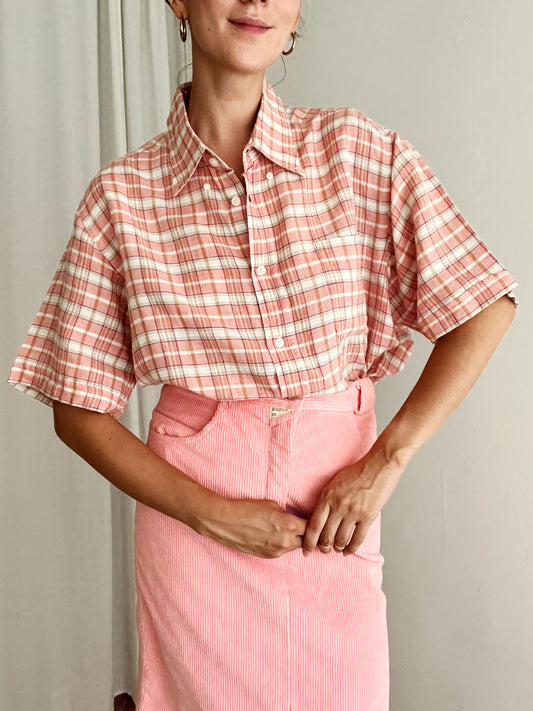 Camicia rosa da uomo XL
