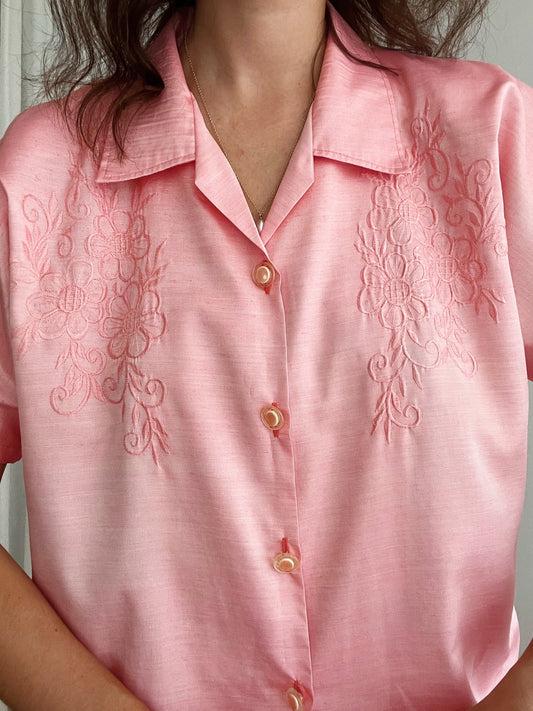Camicia seta rosa M/L