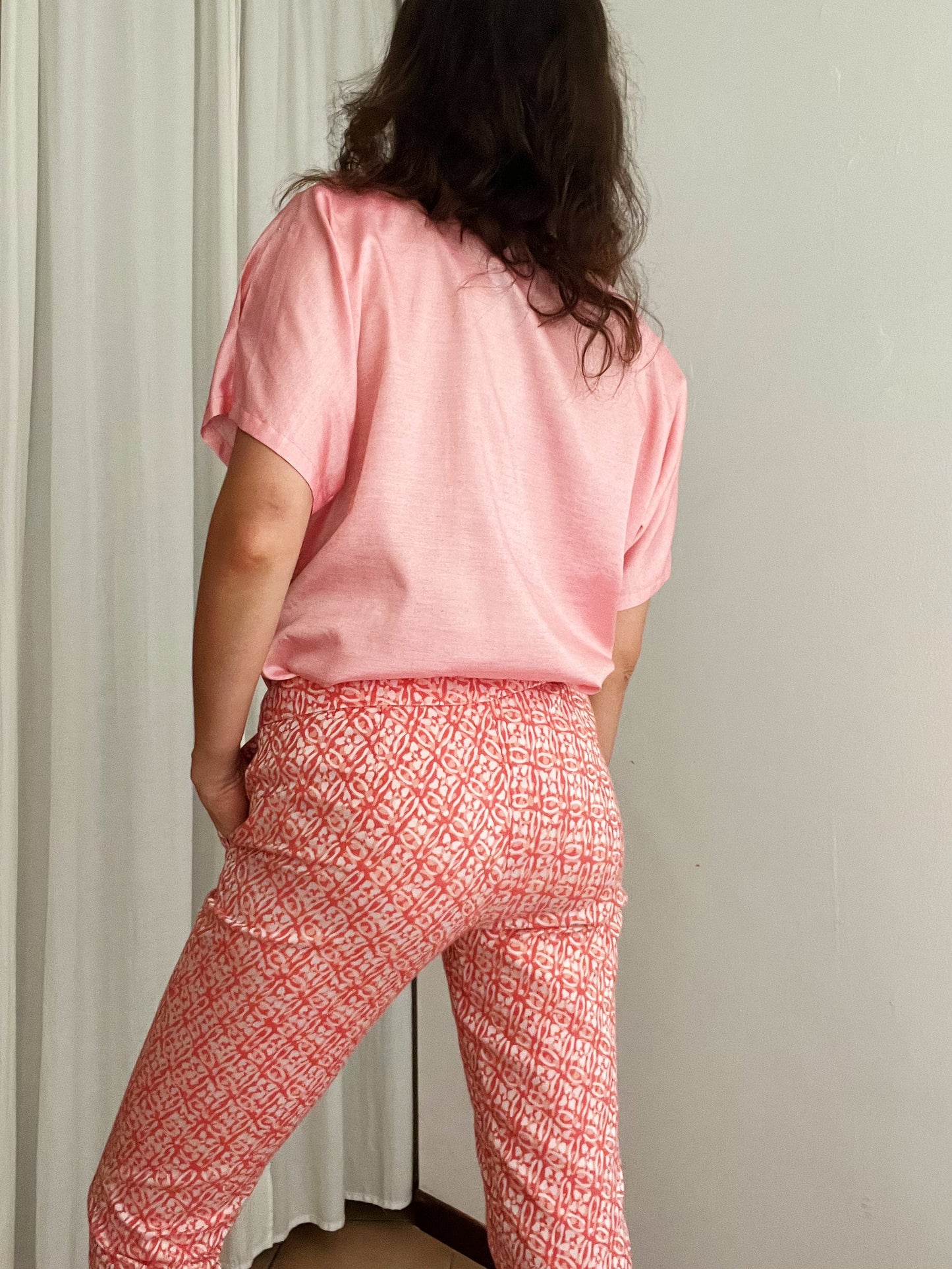 Camicia seta rosa M/L