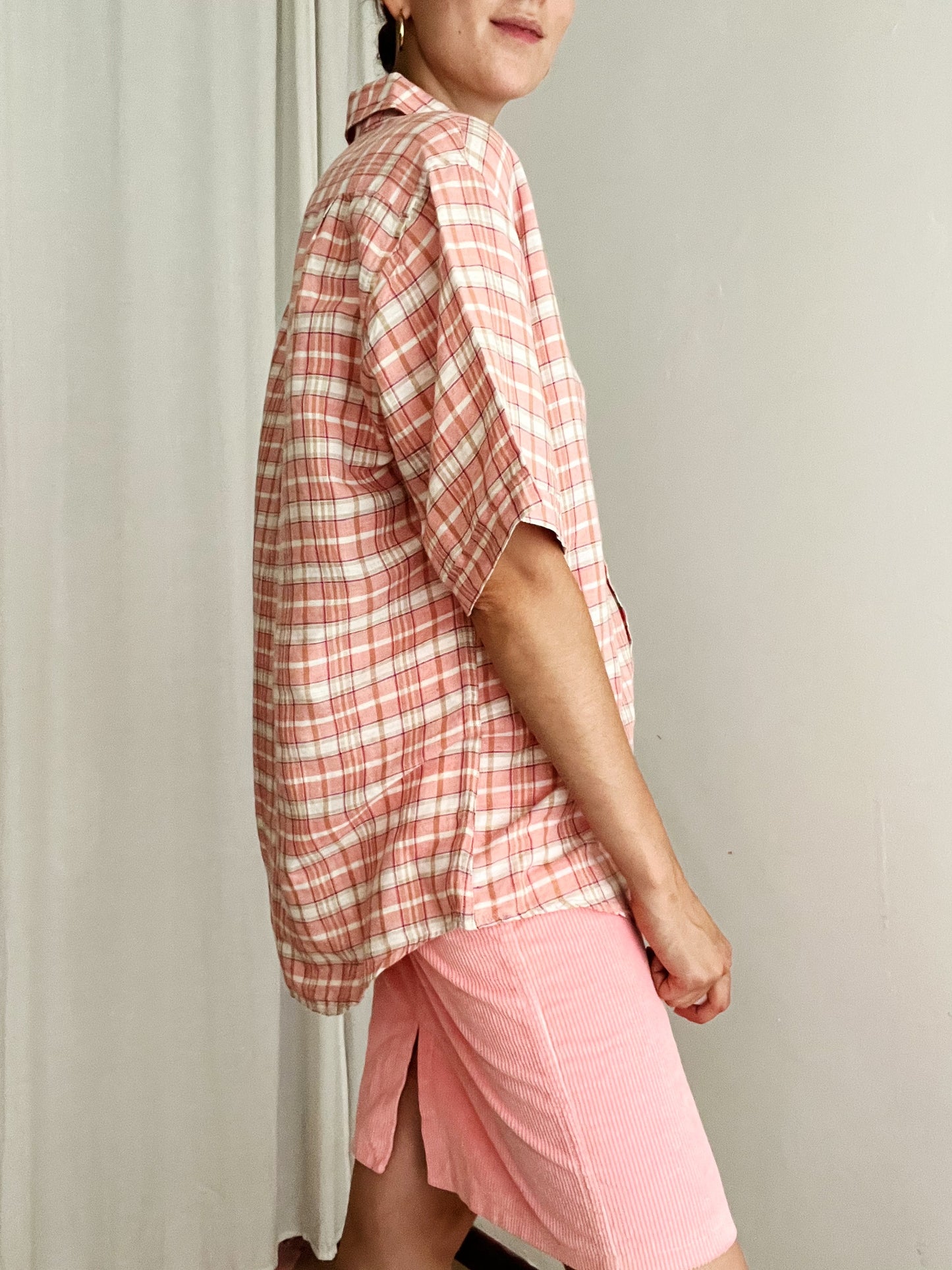 Camicia rosa da uomo XL