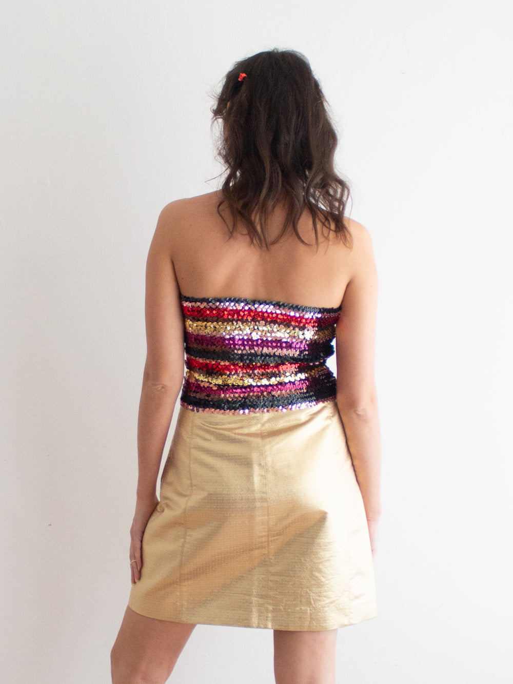 Top paillettes M