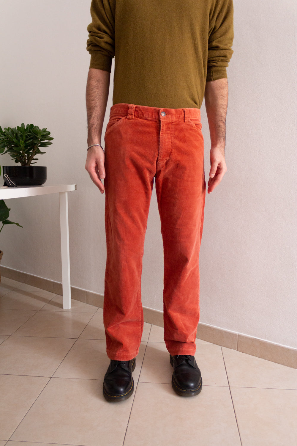 Pantaloni velluto costine 48