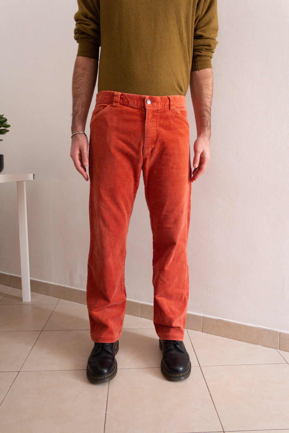 Pantaloni velluto costine 48